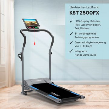 Kinetic Sports Laufband KST2500FX, klappbar, Konsole mit LCD-Display, 750 Watt Motor, bis 10 km/h