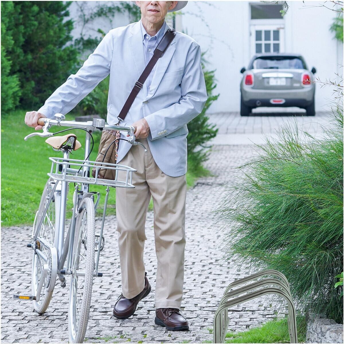 relaxdays Fahrradständer, für 3 Fahrräder