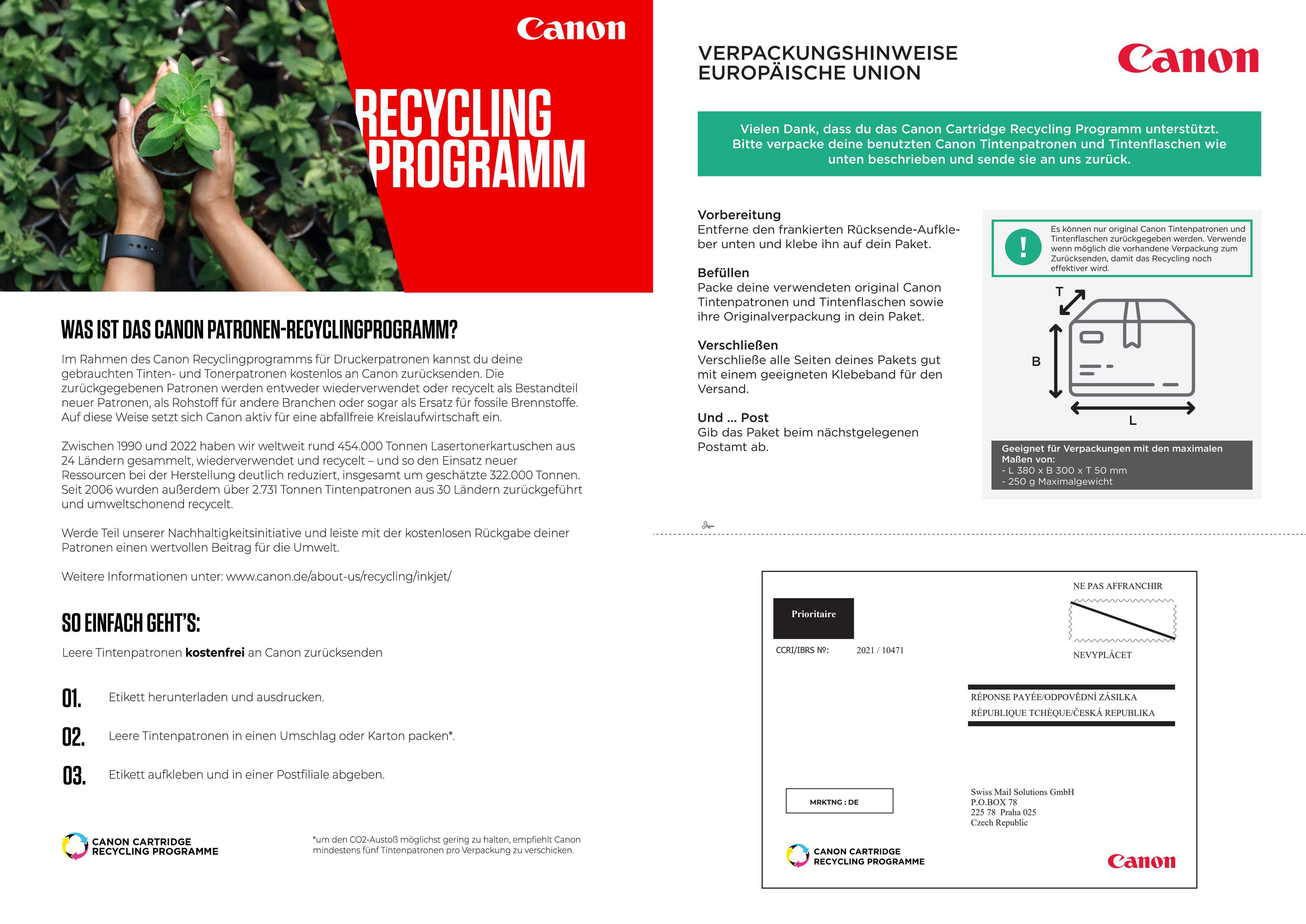 Canon PIXMA TS3750i Multifunktionsdrucker, (3in1 Tintenstrahl-Multifunktionsgerät in schwarz)