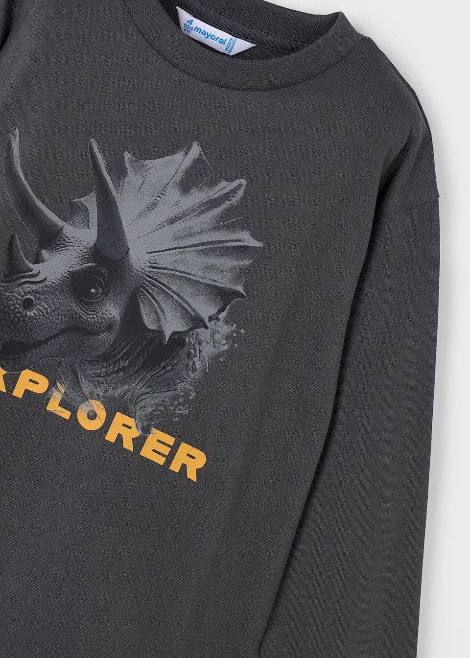 Mayoral Langarmshirt Jungen Langarmshirt mit Dinosaurier-Print (409046)