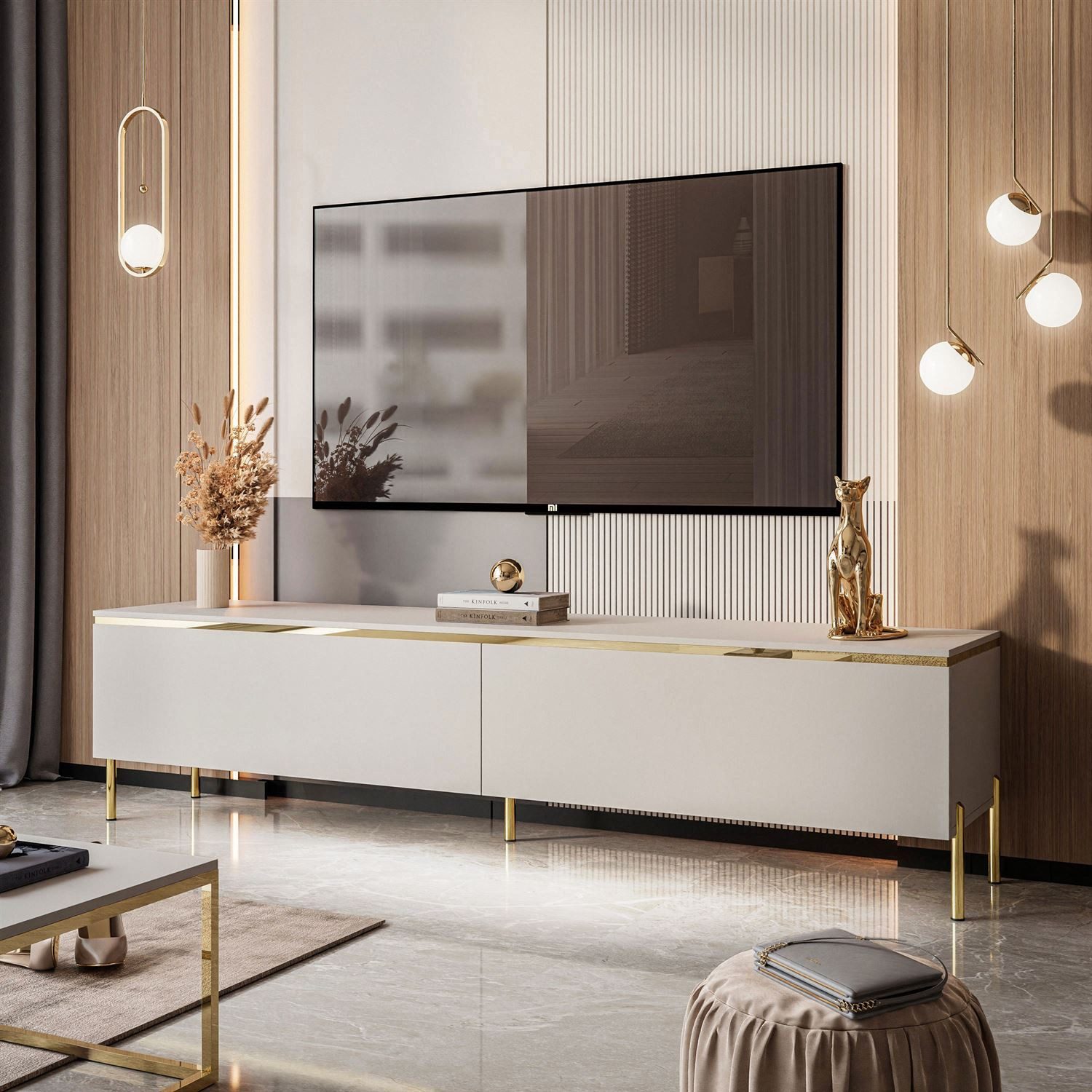 Lookway Lowboard AURORA Kaschmir Hängende TV-Schrank günstig online kaufen