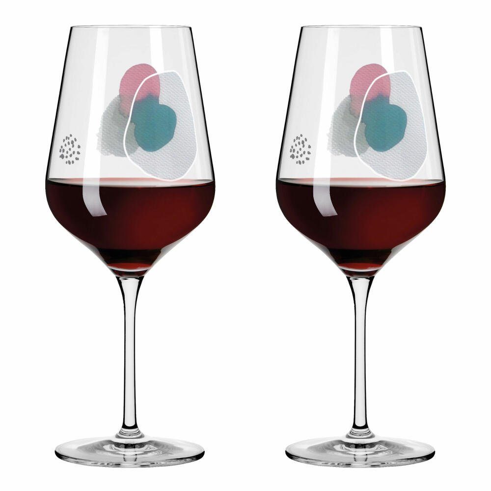 Ritzenhoff Rotweinglas Sommerwendtraum Rotwein 2er-Set 001, 2-tlg., Kristallglas, Made in Germany