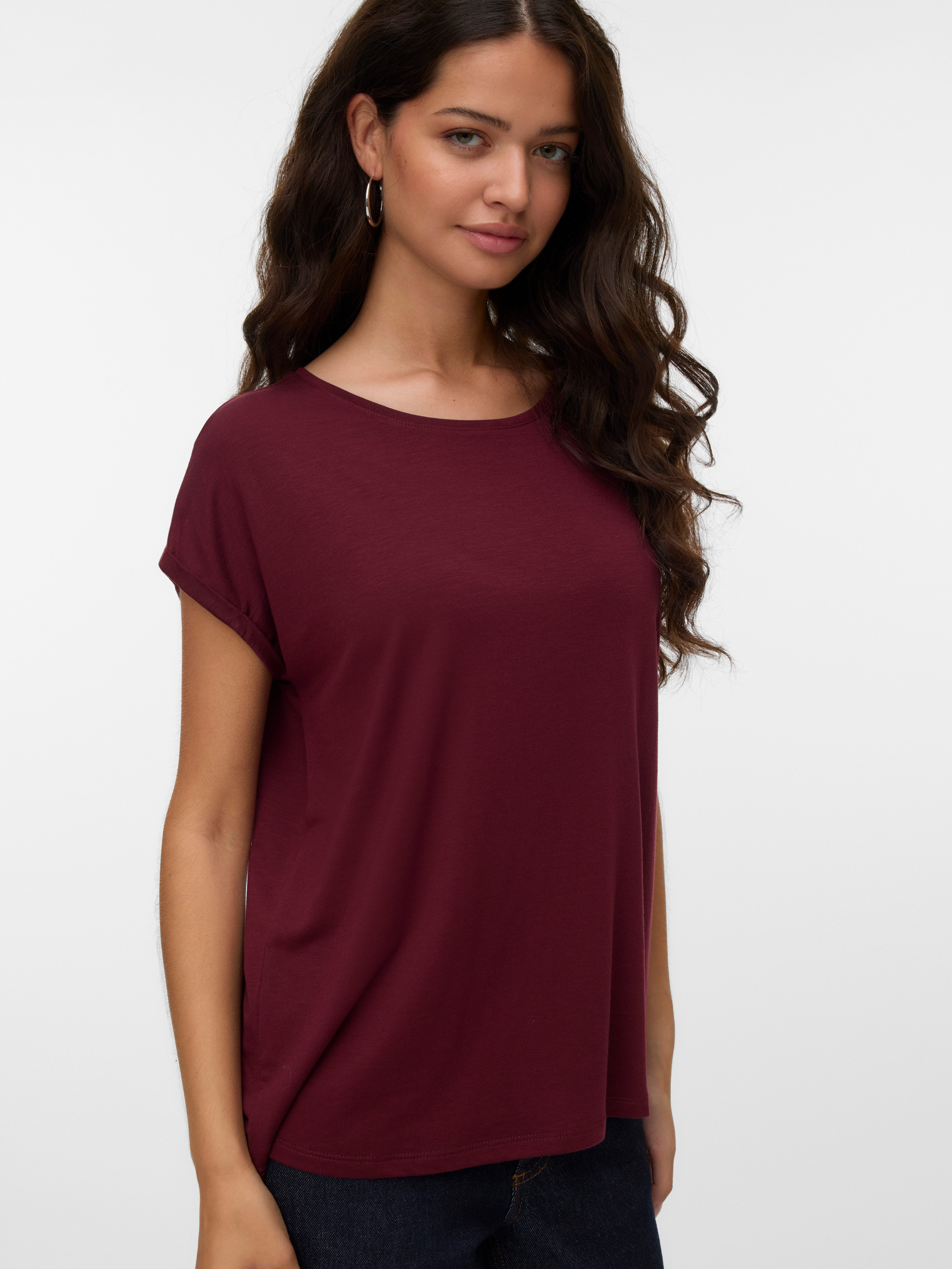 Vero Moda Rundhalsshirt VMAVA PLAIN SS günstig online kaufen