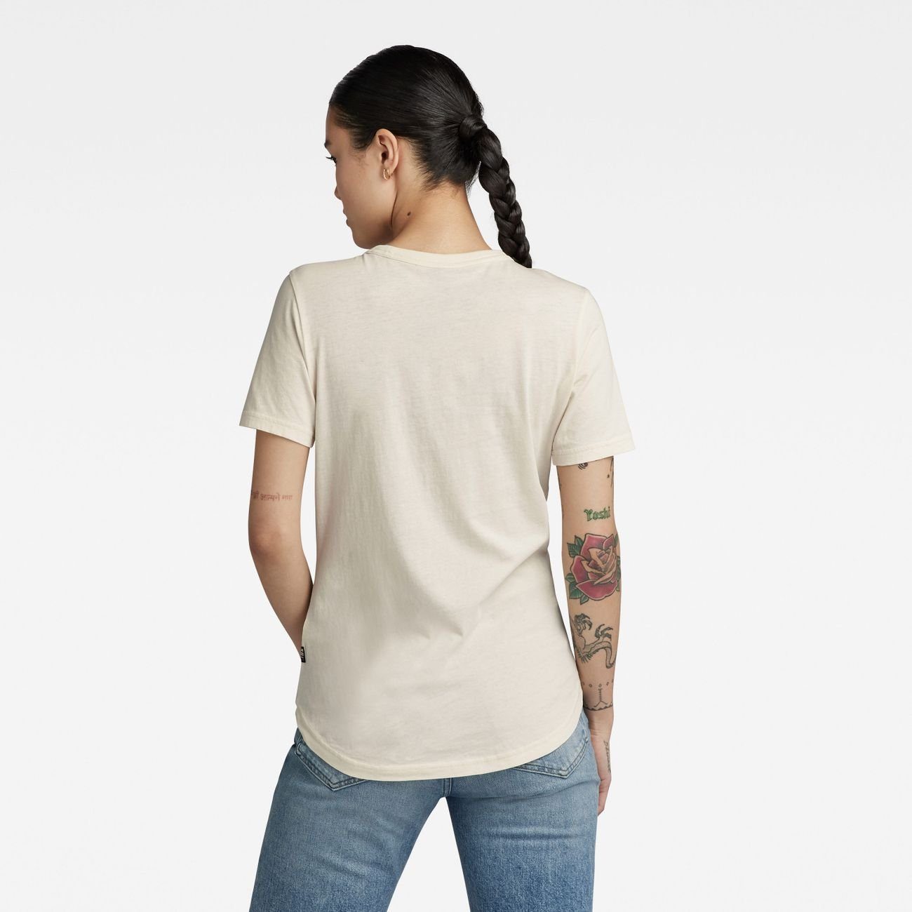 G-Star RAW T-Shirt Autograph Eggnog R WMN Slim (1-tlg) T