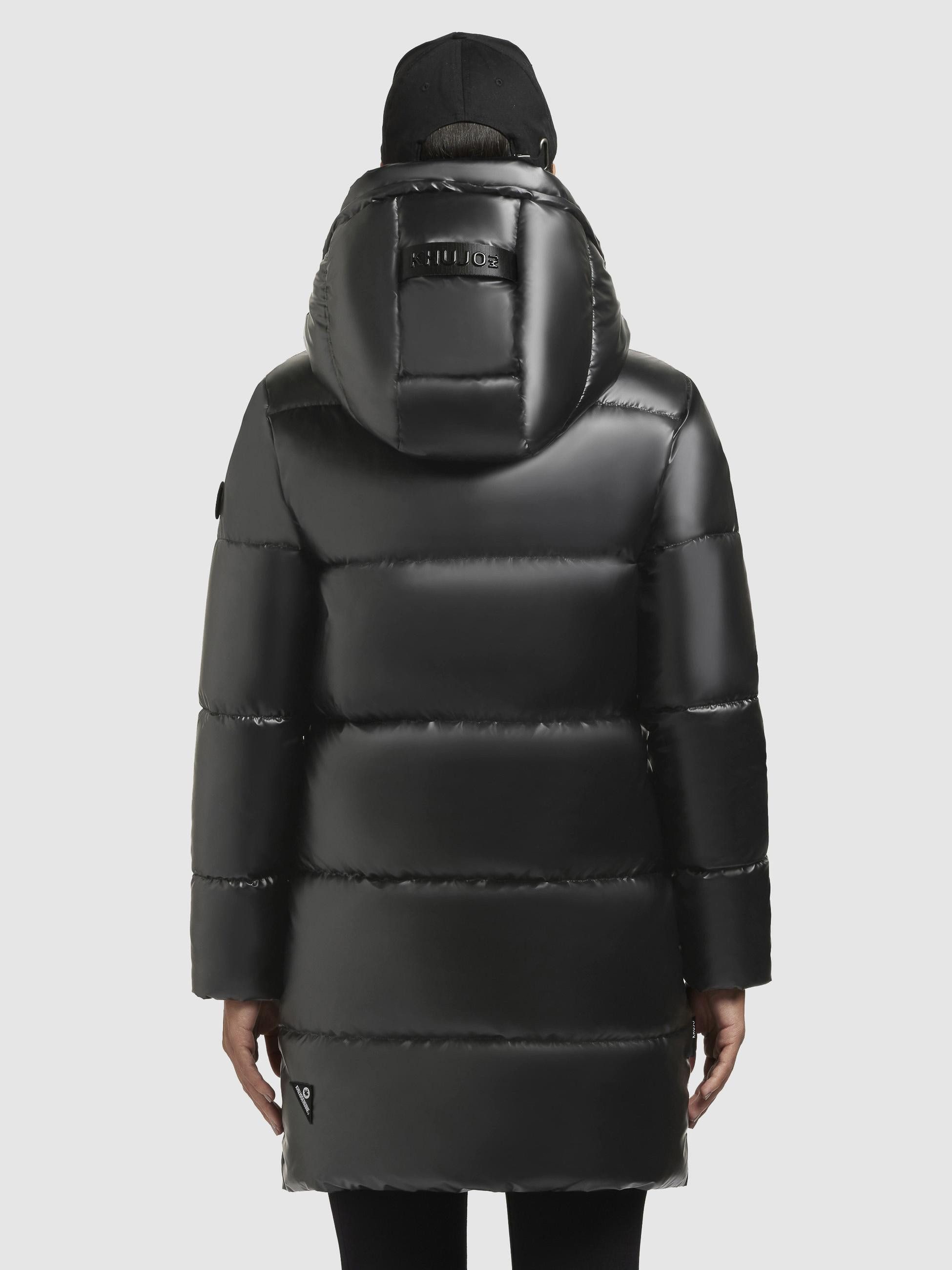 khujo Steppmantel Haya Shiny-YM Wasserdichter gesteppter Damen Winter Kurzmantel