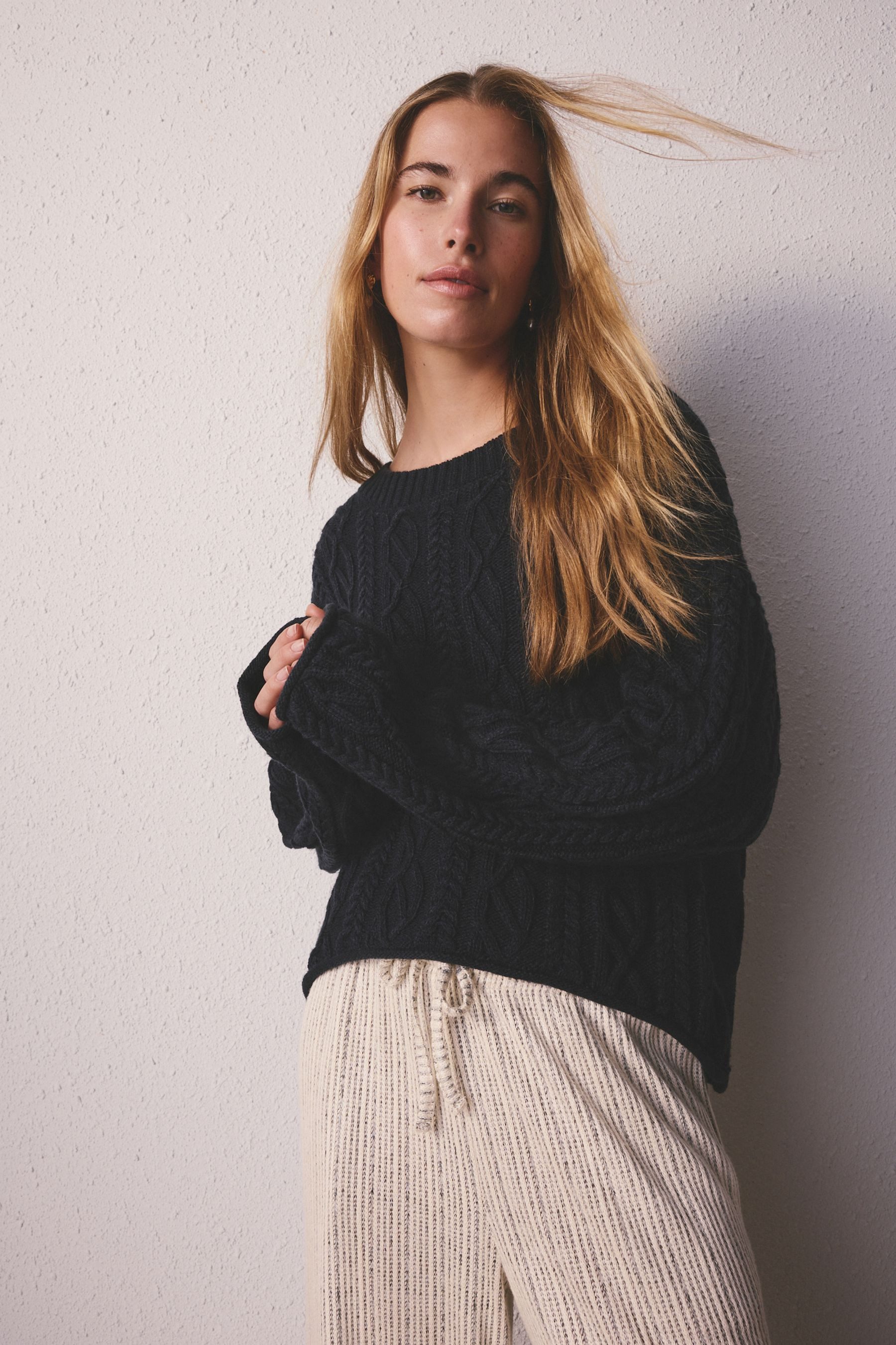 Next Strickpullover Strickpullover mit Zopfmuster (1-tlg)