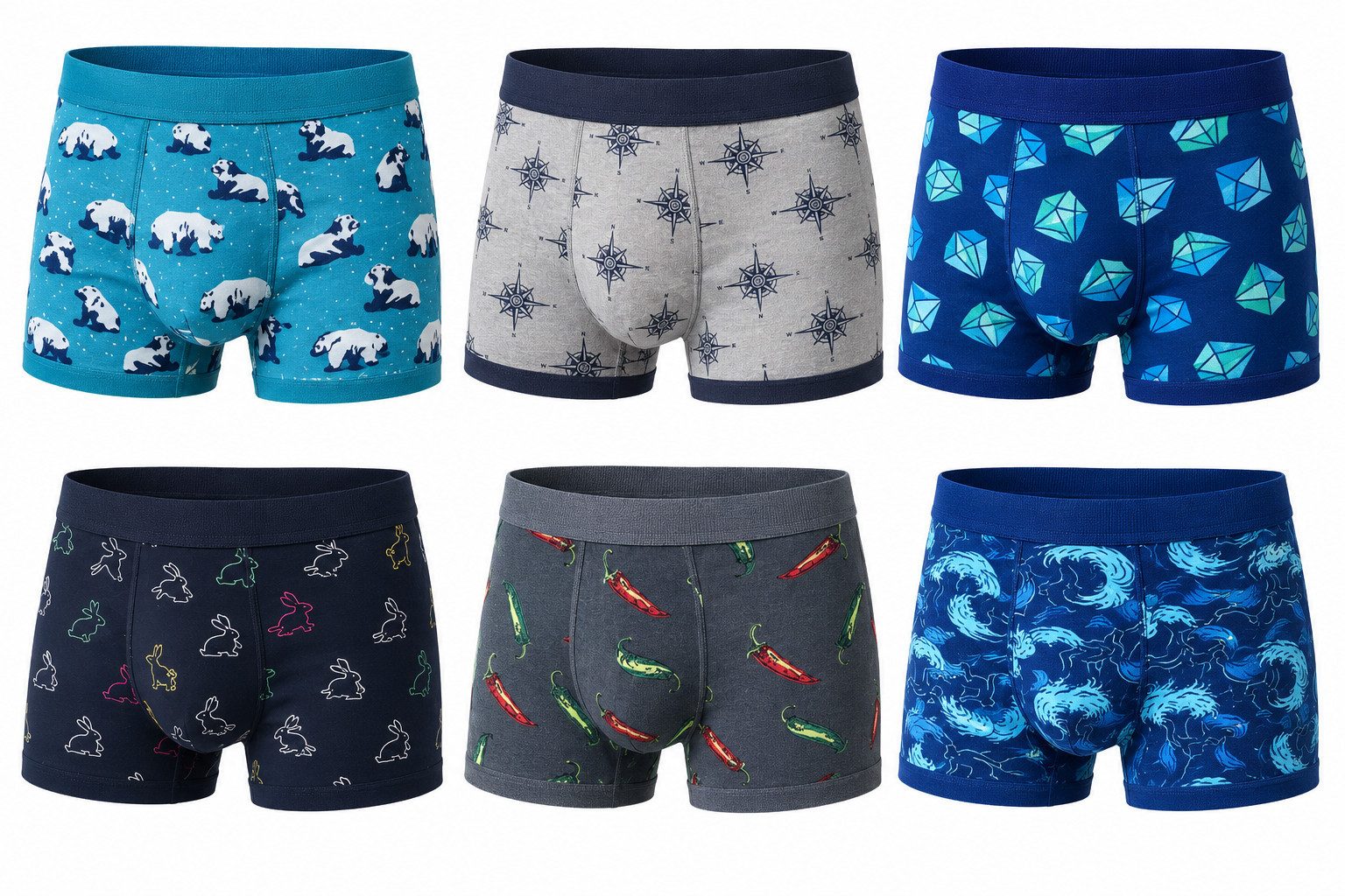 DDOnlineShop Boxershorts Unterhosen Herren aus Baumwolle (Packung,Spar-Set, 4-St., 4er-Pack) Premium Qualität -A4480