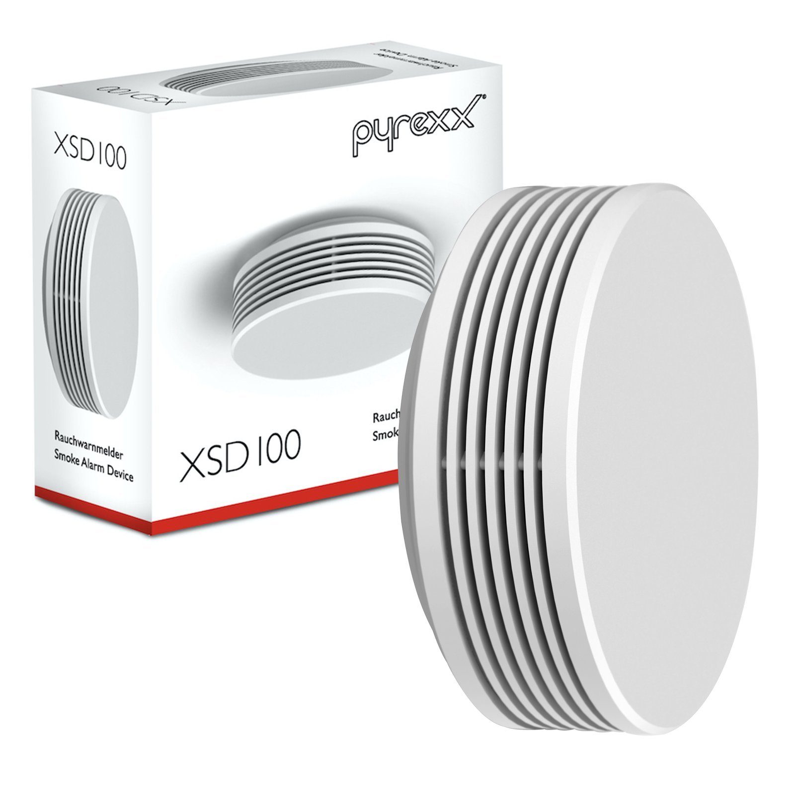 Pyrexx XSD100 Rauchwarnmelder Weiß - 4er Set Rauchmelder