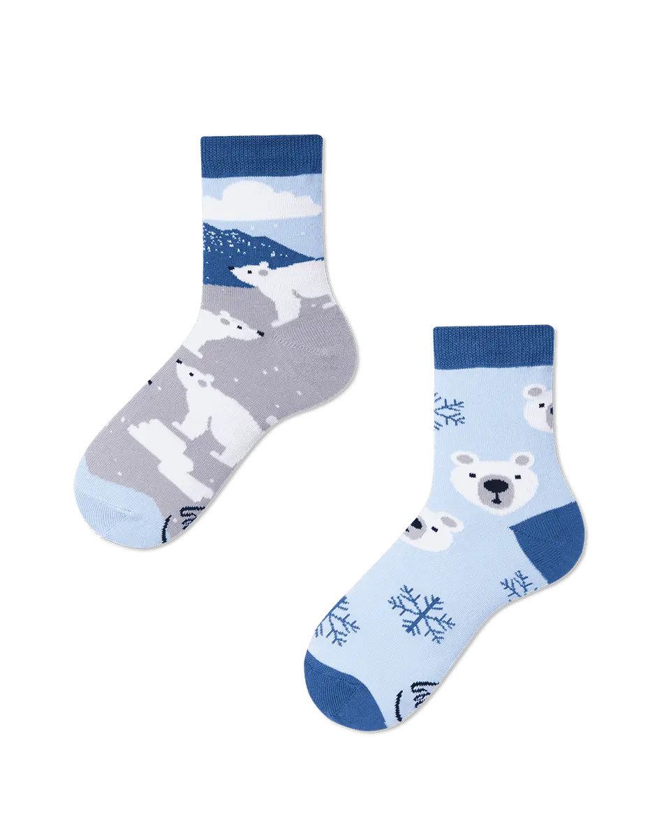 Many Mornings Freizeitsocken Many Mornings Kids Polar Bear (1 Paar, 1-Paar, 1 Paar) immer ein dismatching Paar