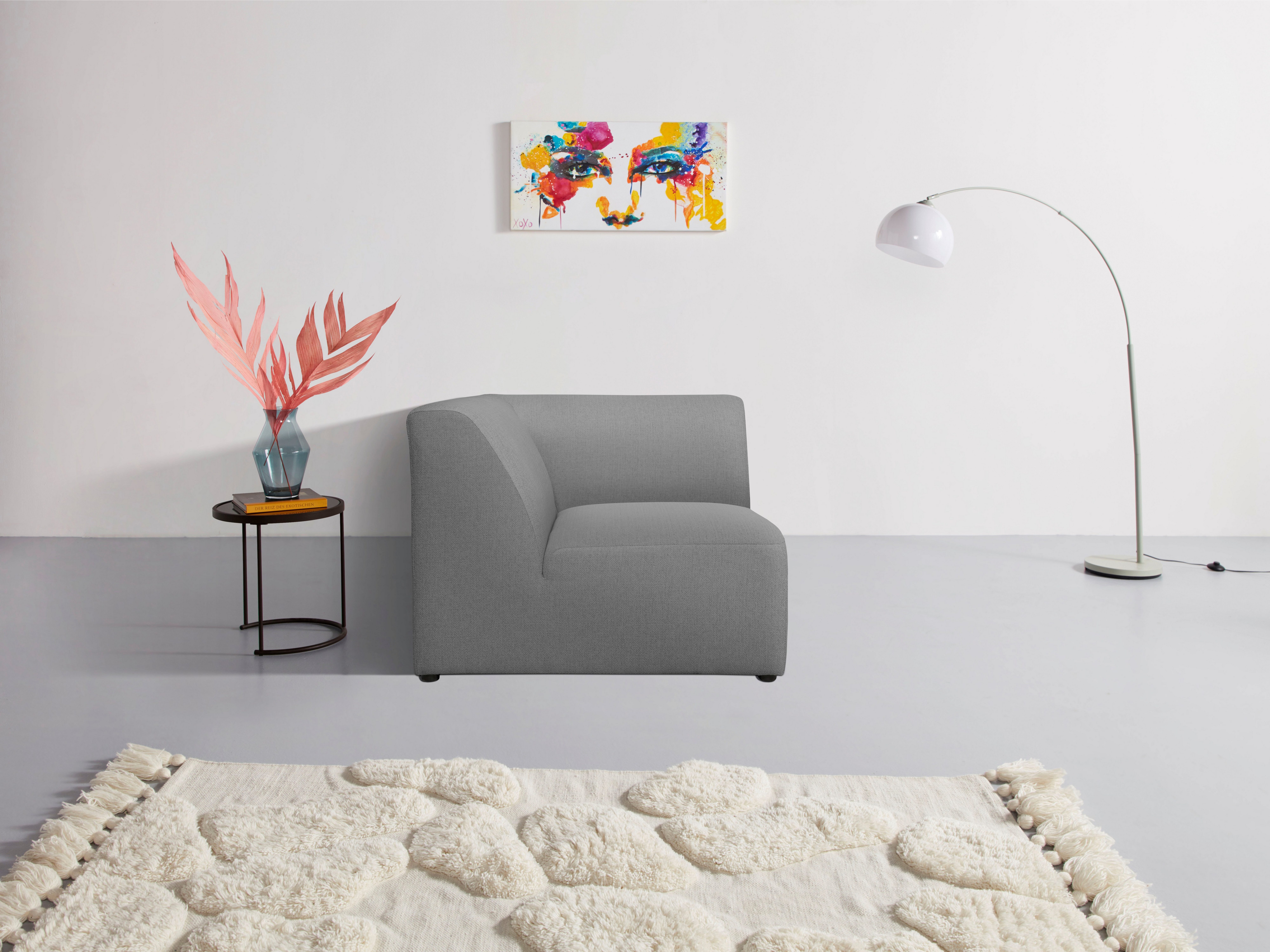 INOSIGN Sofa-Eckelement "Koa, Sofamodul, passend zur Serie KOA", in Webstof günstig online kaufen