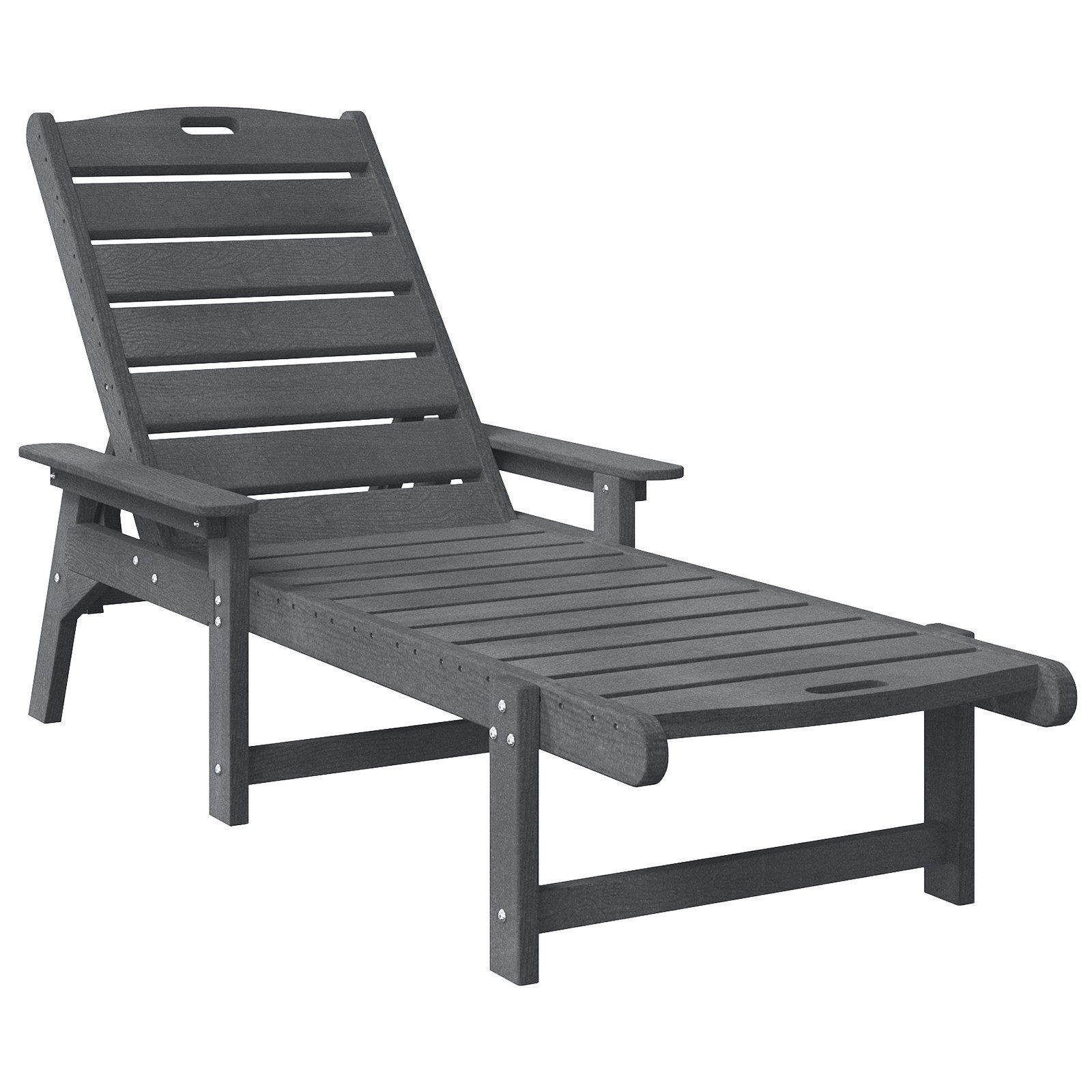 vidaXL Gartenstuhl Sonnenliege Hellgrau 53x162x98.5 cm günstig online kaufen