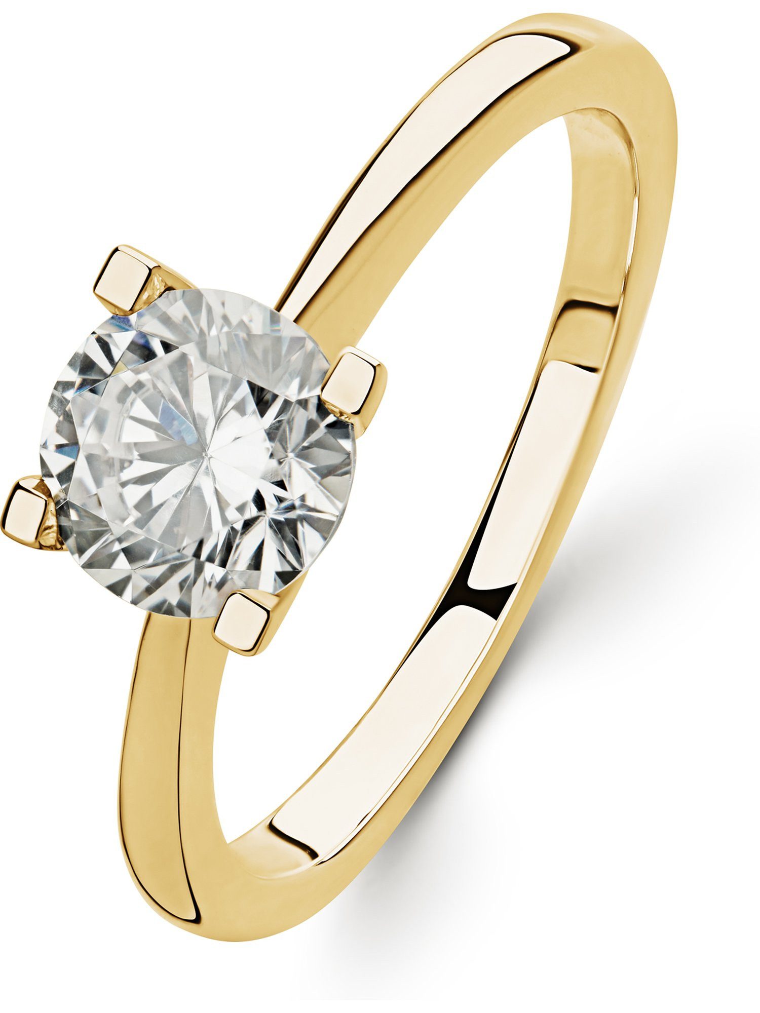 CHRIST Diamantring CHRIST Damen-Damenring 585er Gelbgold 1 Diamant