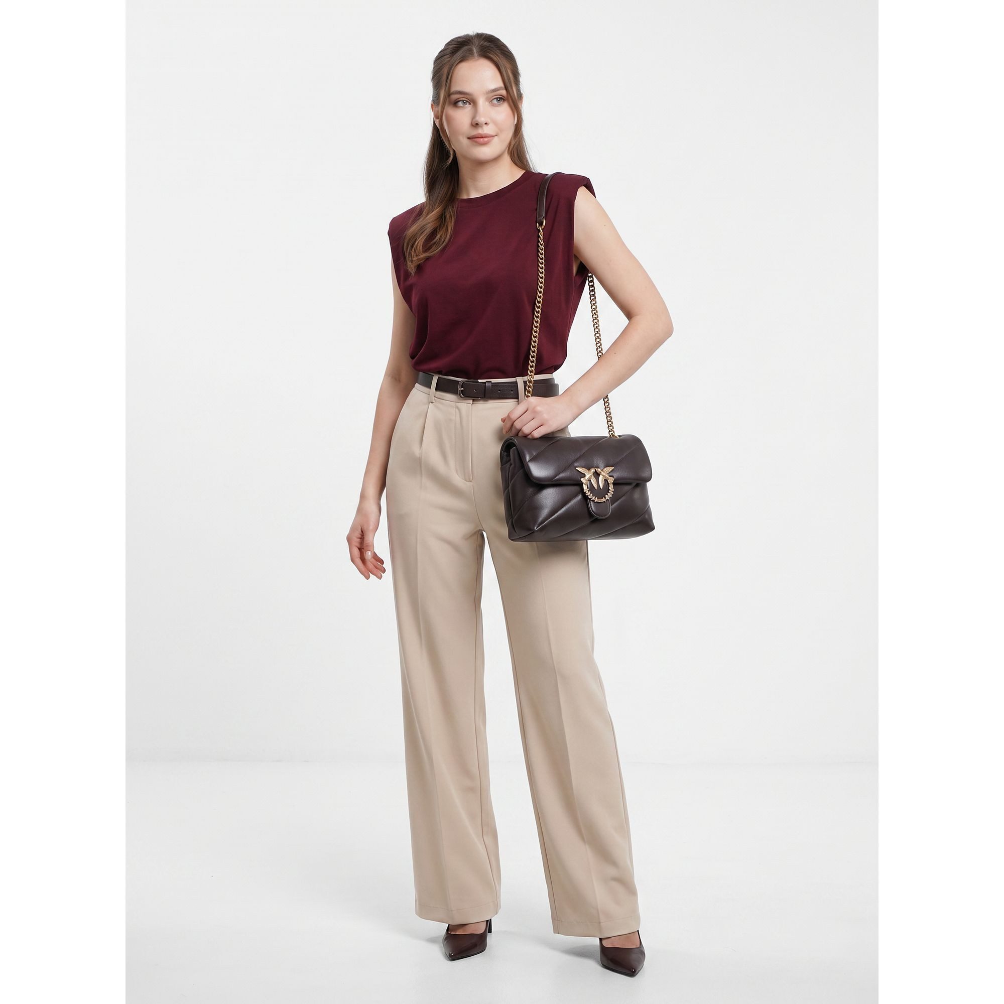 PINKO Schultertasche Love Classic, Leder