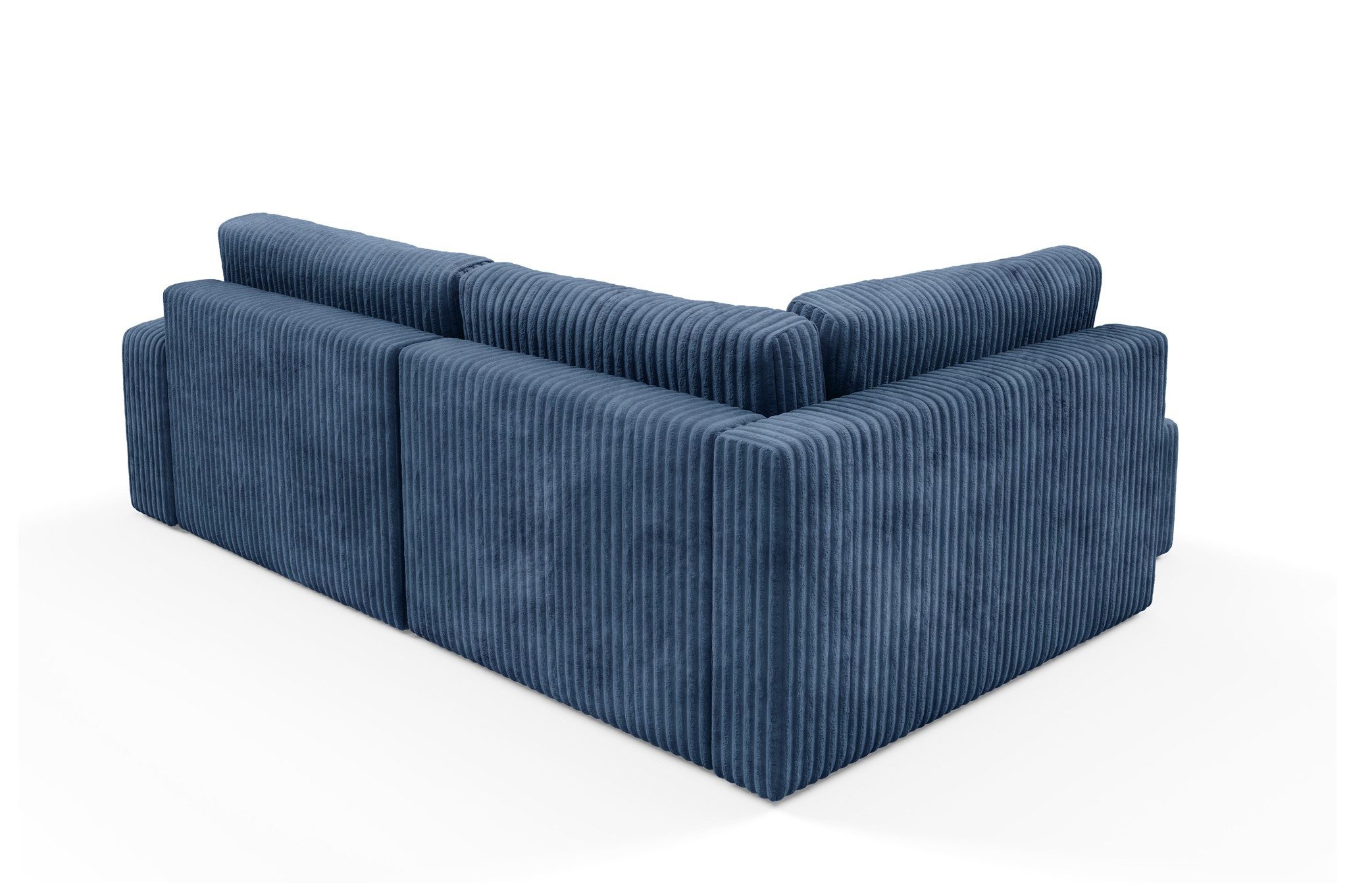 Fun Möbel Ecksofa Sofa FUN ALEGRIA XL mit Schlaffunktion in Velourstoff Tilia, mit Schlaffunktion und Bettkasten, Ottomane Links oder Rechts