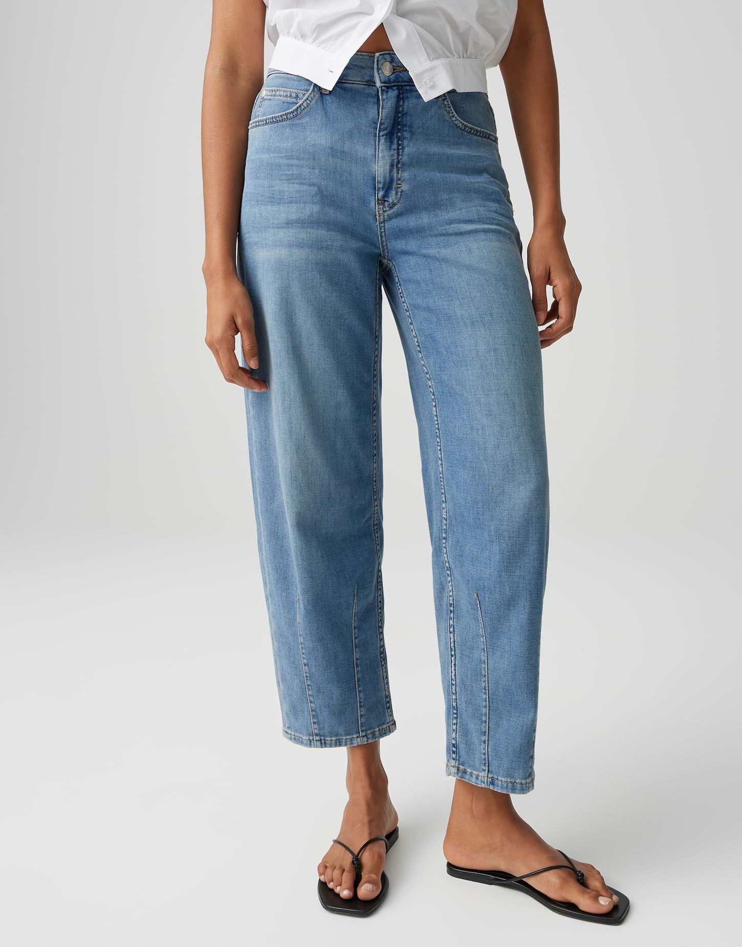 OPUS PANTS Relax-fit-Jeans Melly twisted Gedrehte Silhouette mit modischem Charakter