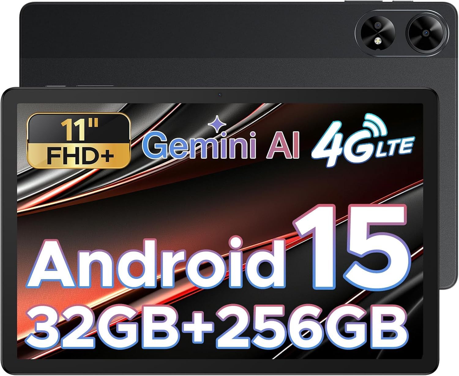 Zevelora Neuestes 2025 8 GB RAM 8000mAh Bluetooth 5.0 Gaming Tablet (11", 256 GB, Android 15, 4G LTE, Mit den besten und erstaunlichsten Funktionen, attraktivem Design)