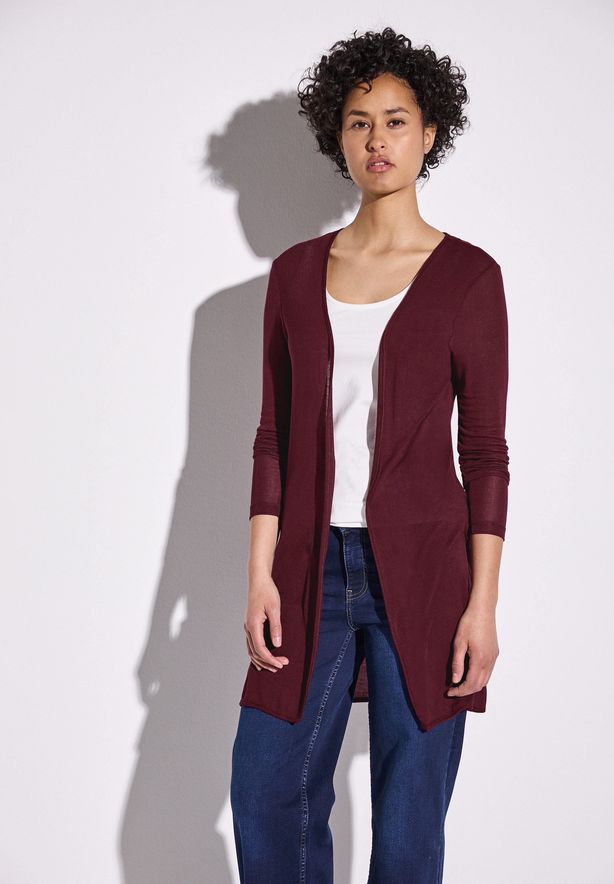 STREET ONE Cardigan aus softem Materialmix