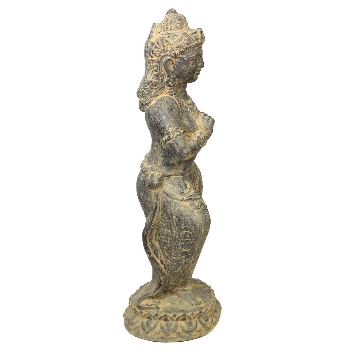 im Handarbeit Dekofigur cm 40 Oriental Ursprungsland Figur Garten in Galerie traditionelle Stein Skulptur Sri Herstellung (1 St), Dewi