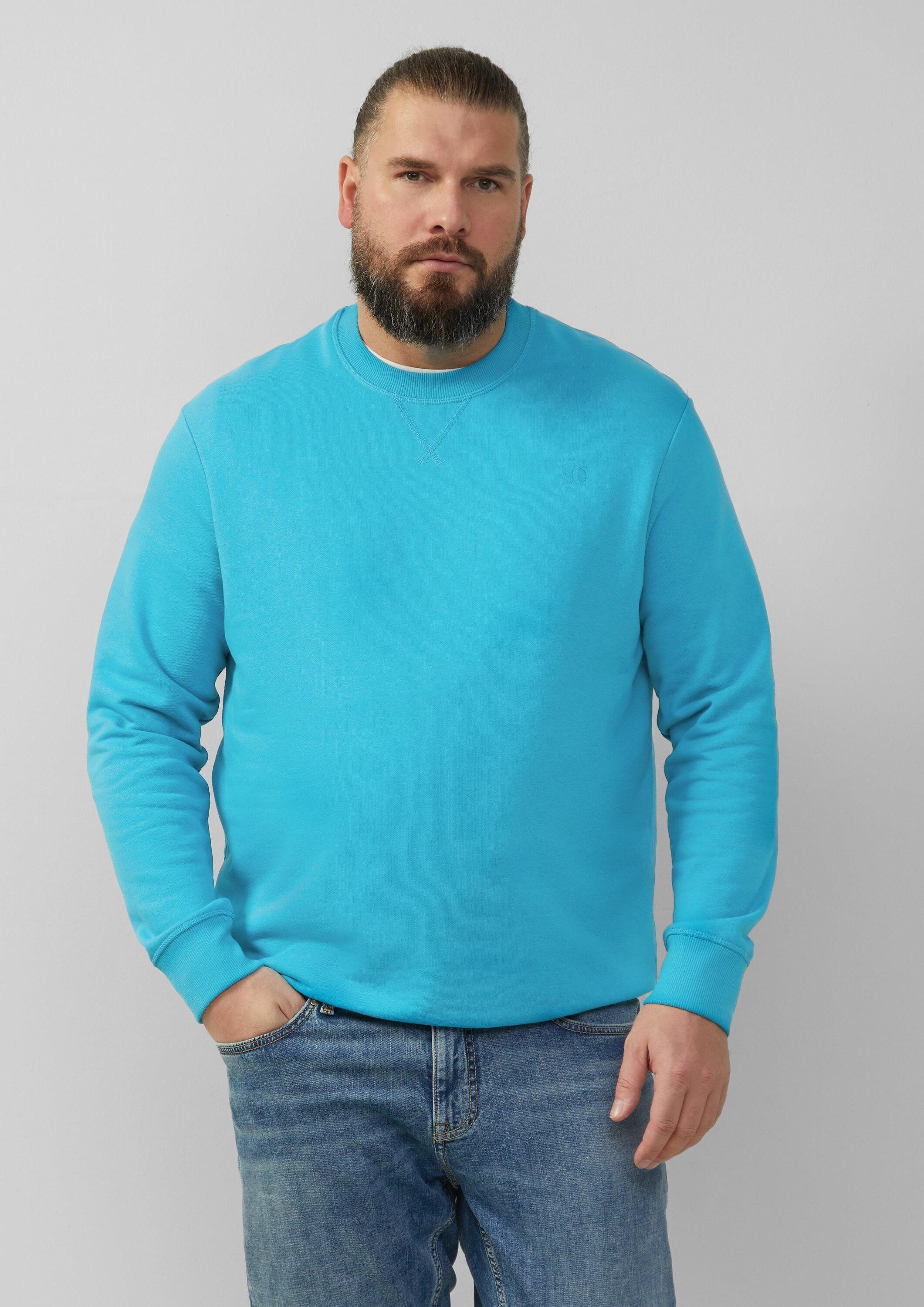 s.Oliver Sweatshirt Sweatshirt Sweatshirt mit Label-Stickerei günstig online kaufen