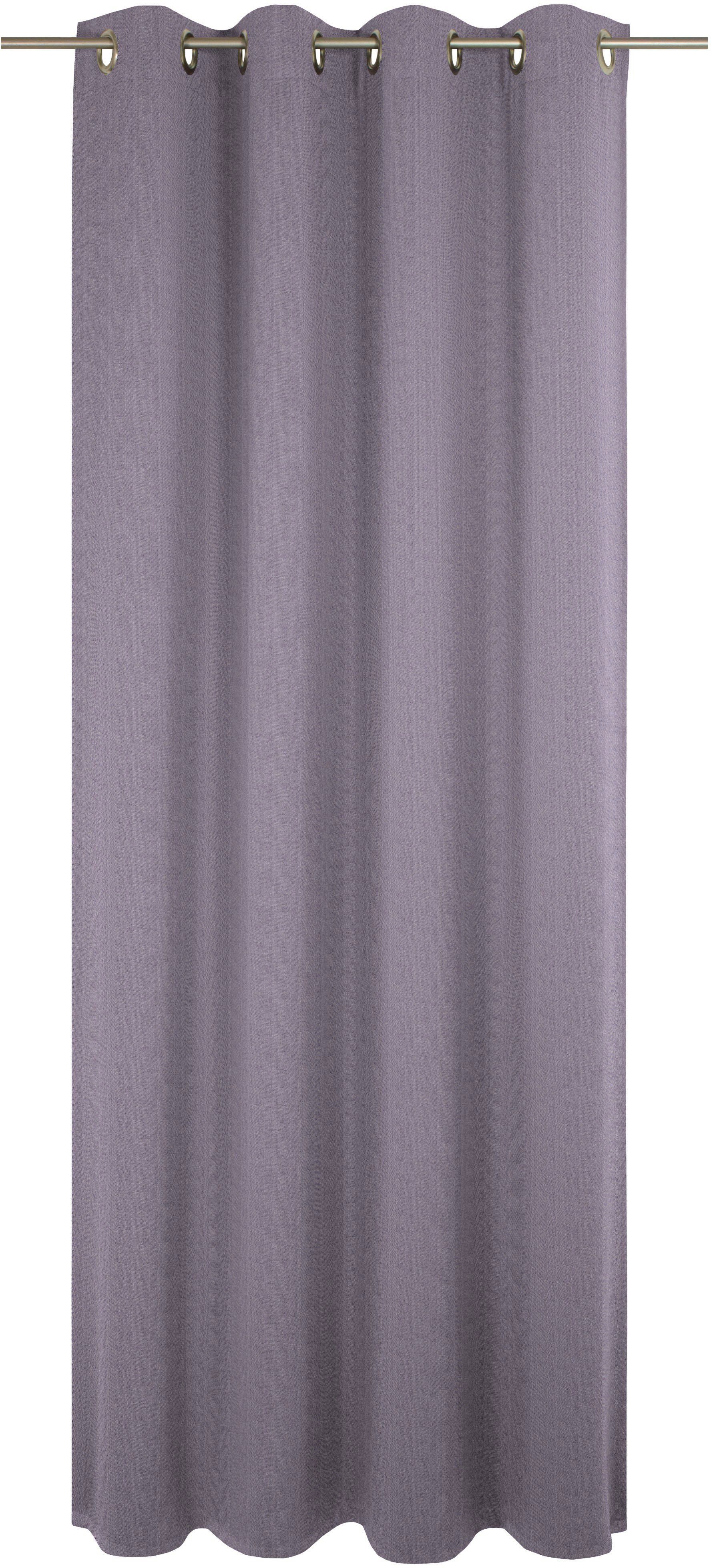 Vorhang Uni Collection light, Wirth, Ösen (1 St), blickdicht, nach Maß lila