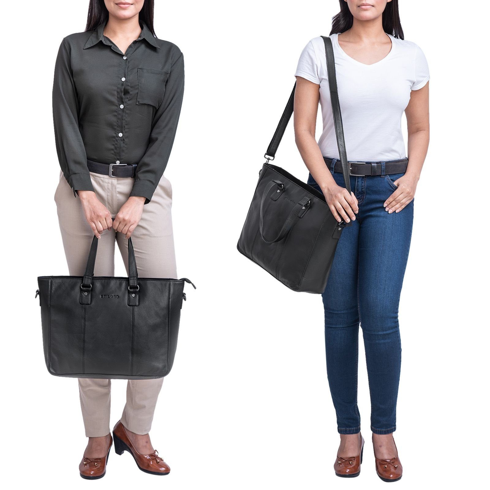 STILORD Handtasche "Emmeline" Shopper Tasche Leder Business günstig online kaufen