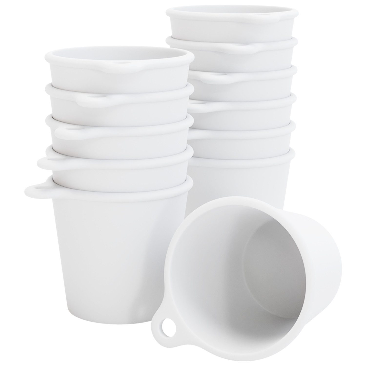 SoPro Schnapsglas 12x Schnapsbecher Plastik 4 cl wiederverwendbar - Shotgläser