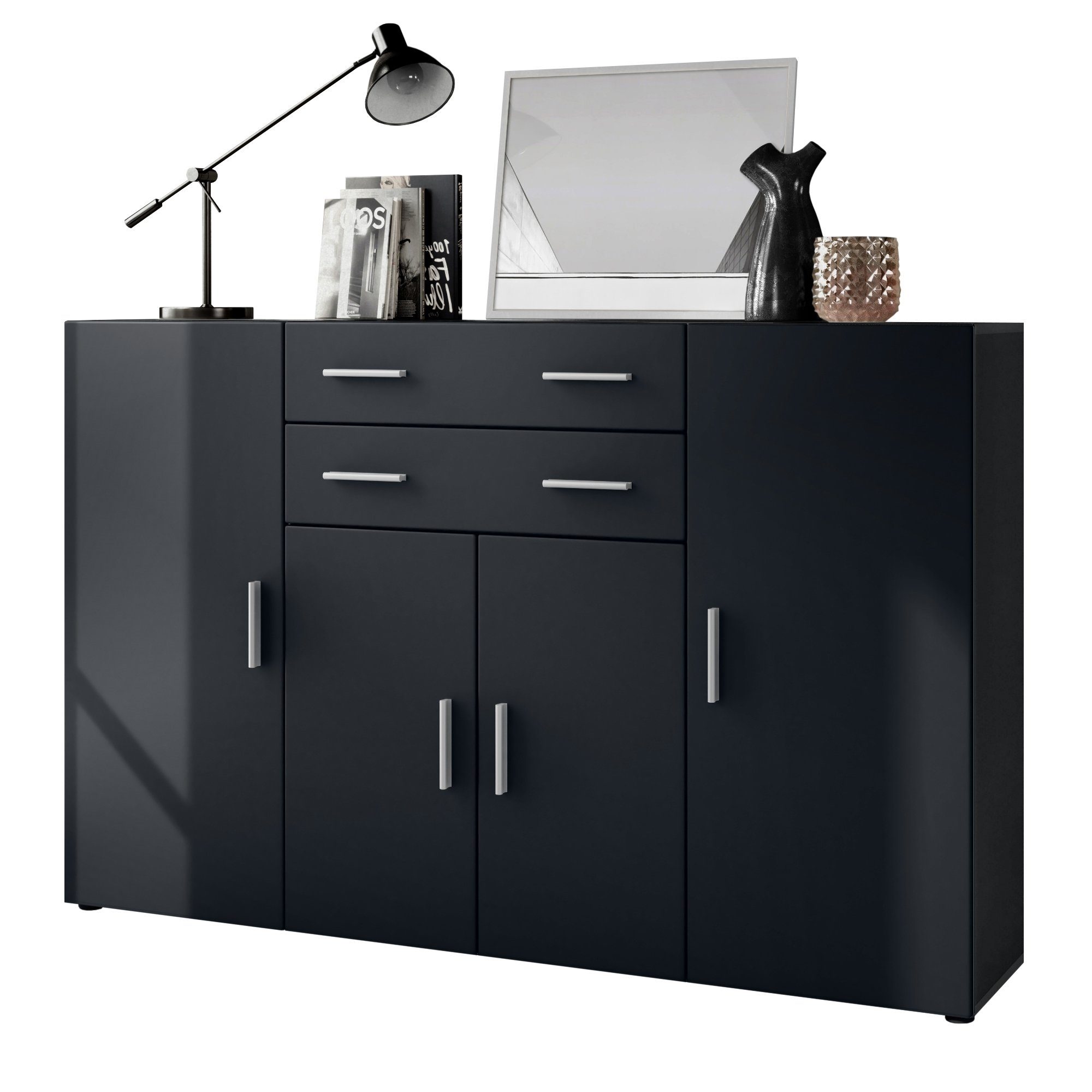 Vladon Highboard Aron (Anrichte, mit 4 günstig online kaufen