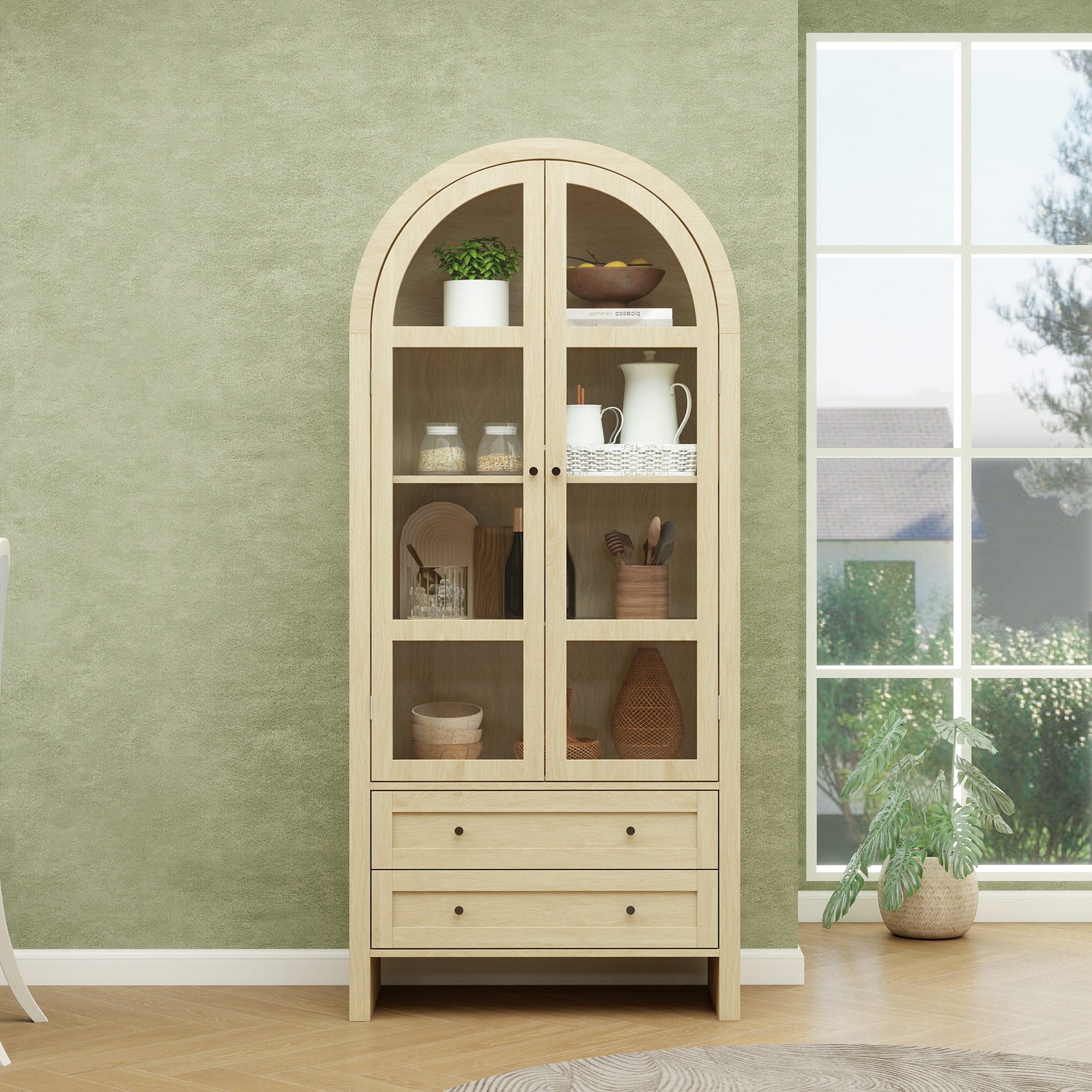 REDOM Hochschrank Aufbewahrungsschrank (79 × 39,5 günstig online kaufen