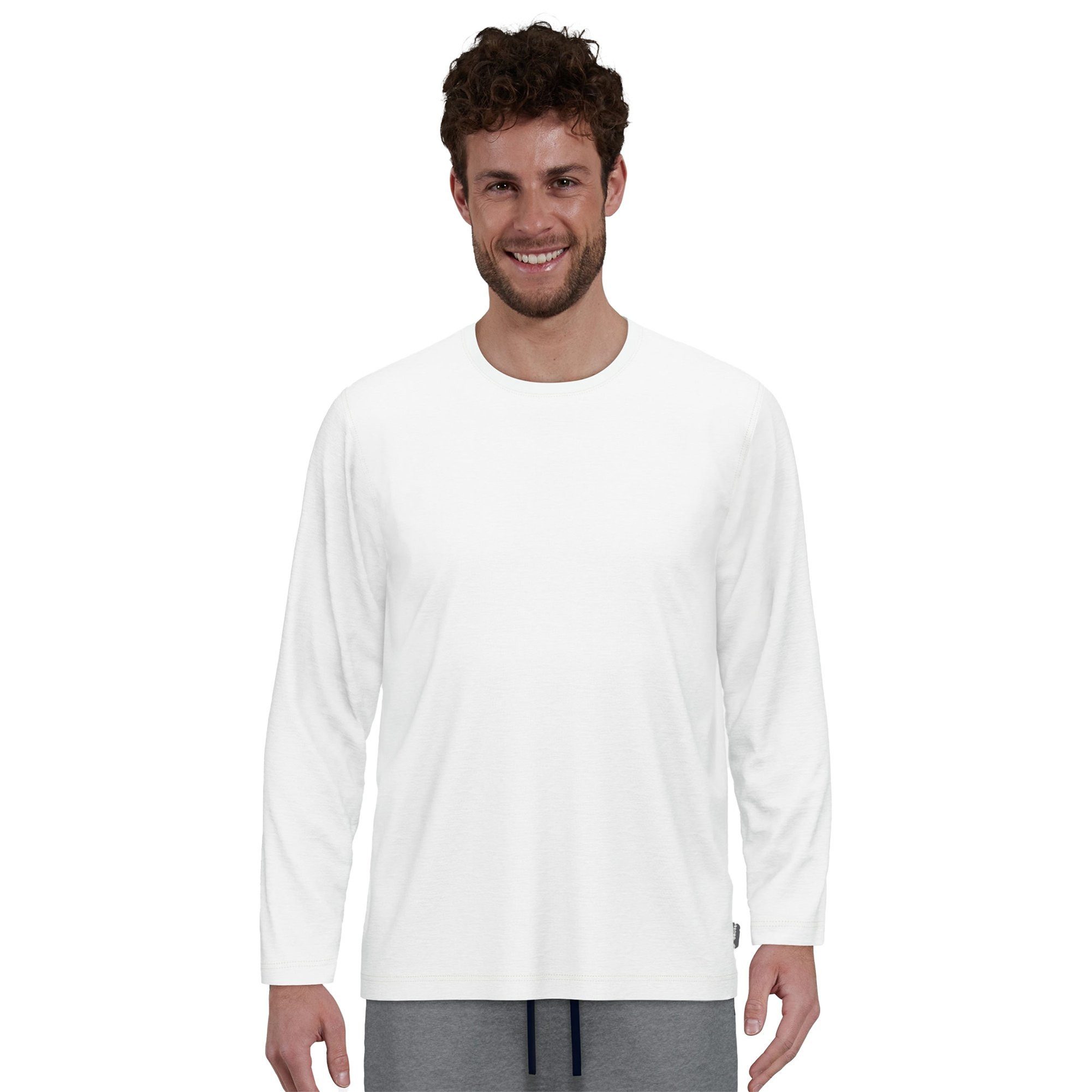 GÖTZBURG T-Shirt Herren T-Shirt 4er Pack Baumwolle Langarmshirt 4P (Packung, 4er Pack)