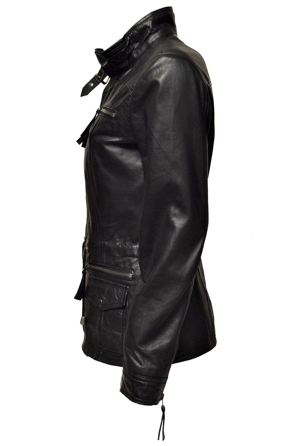 Zimmert Leather Lederjacke Lana Stehkragen günstig online kaufen