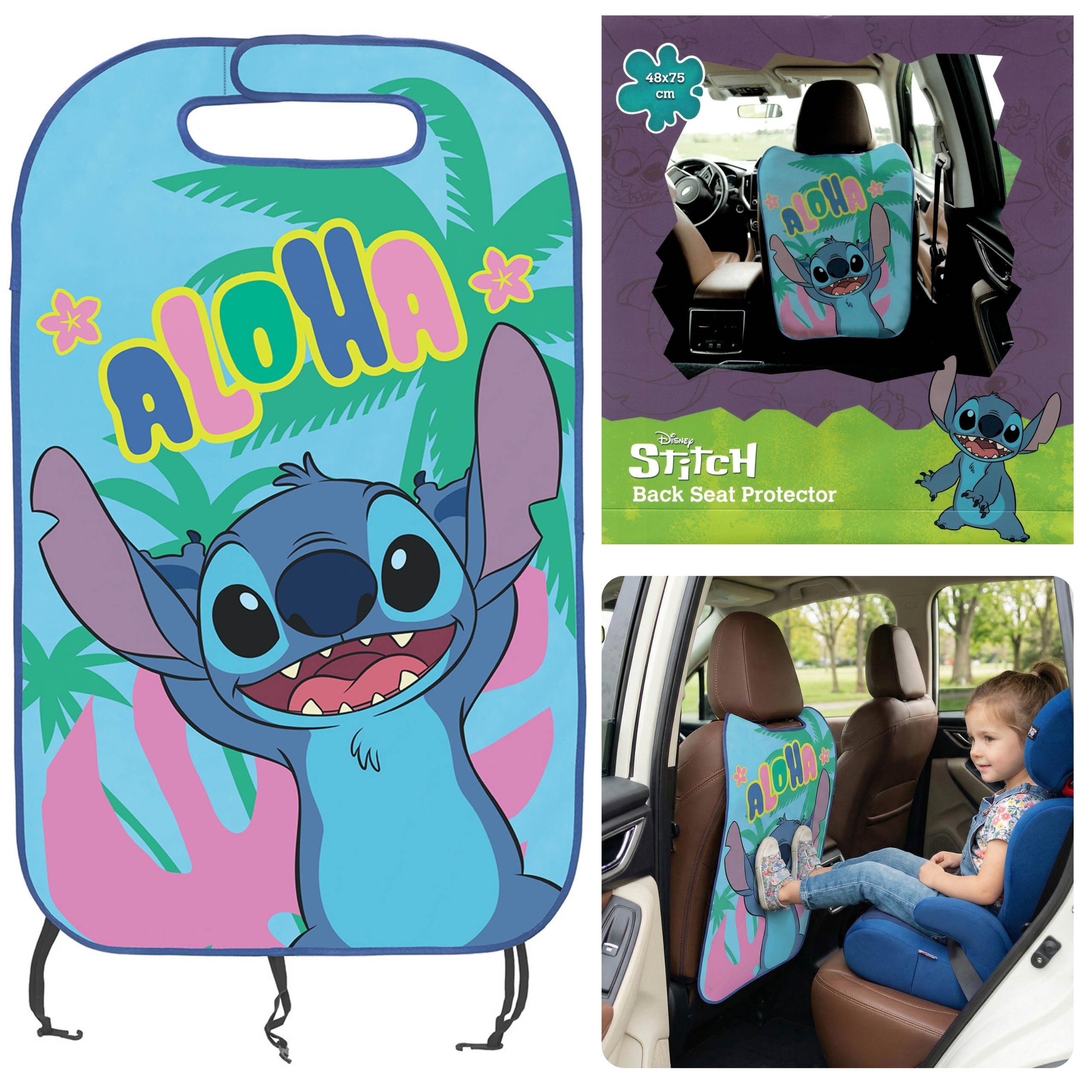 Disney Auto-Rückenlehnenschutz DISNEY Stitch Autositz-Schutzmatte, Schutz für Autositze 48 × 75 cm
