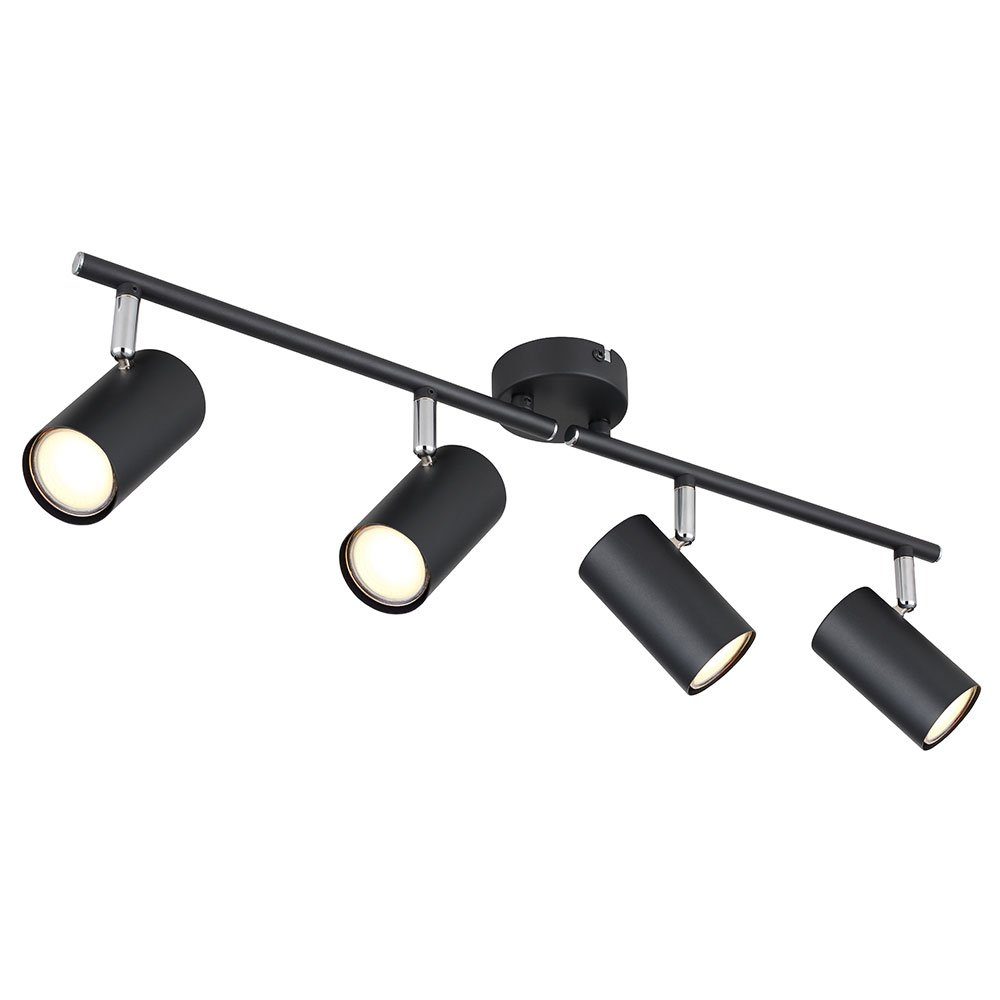 GLOBO LIGHTING Deckenstrahler, Leuchtmittel nicht inklusive, Wohnzimmerlampe Deckenleuchte Deckenstrahler Spot Schwarz L 60 cm