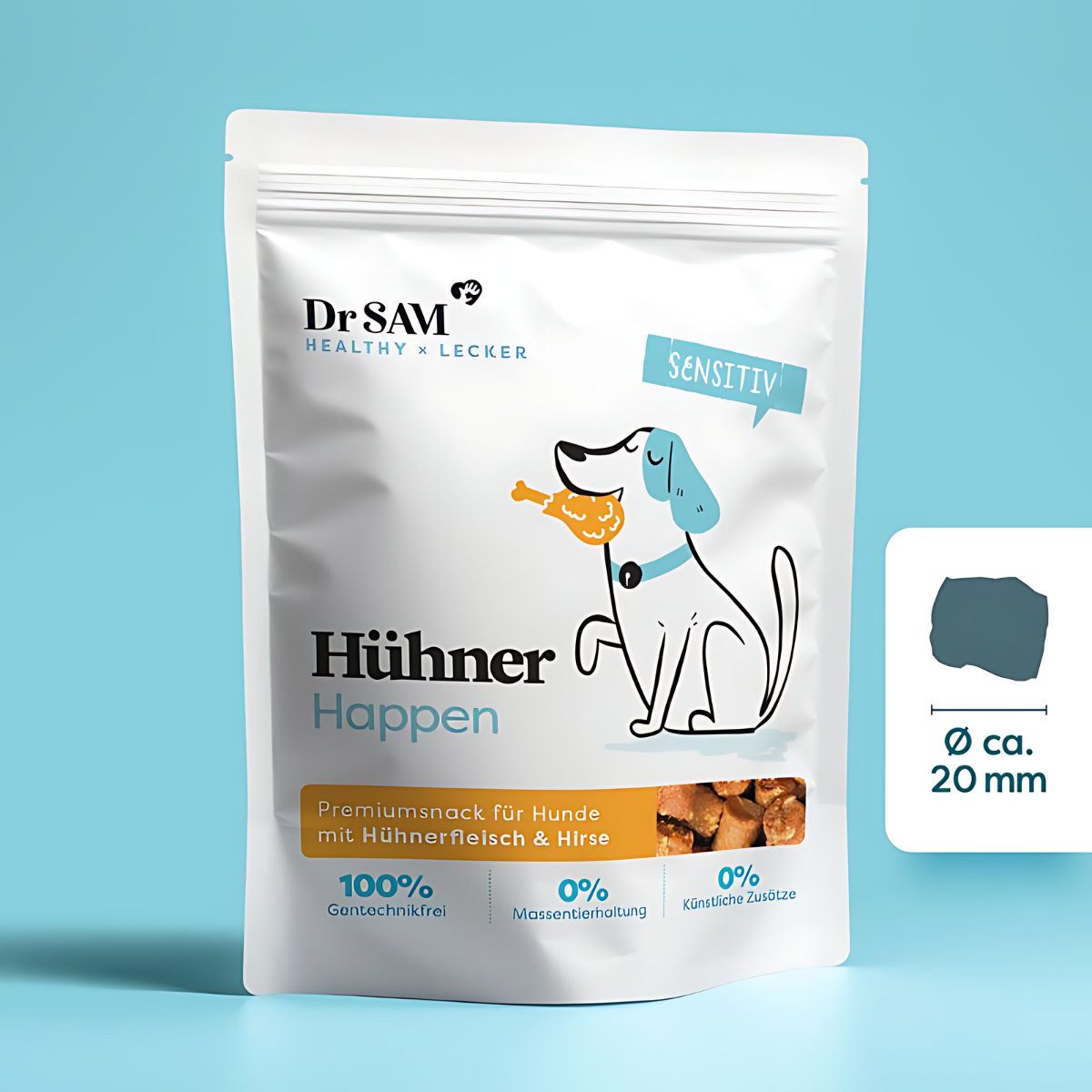 Dr. SAM Hühner Happen für Hunde, Snack für: Hund