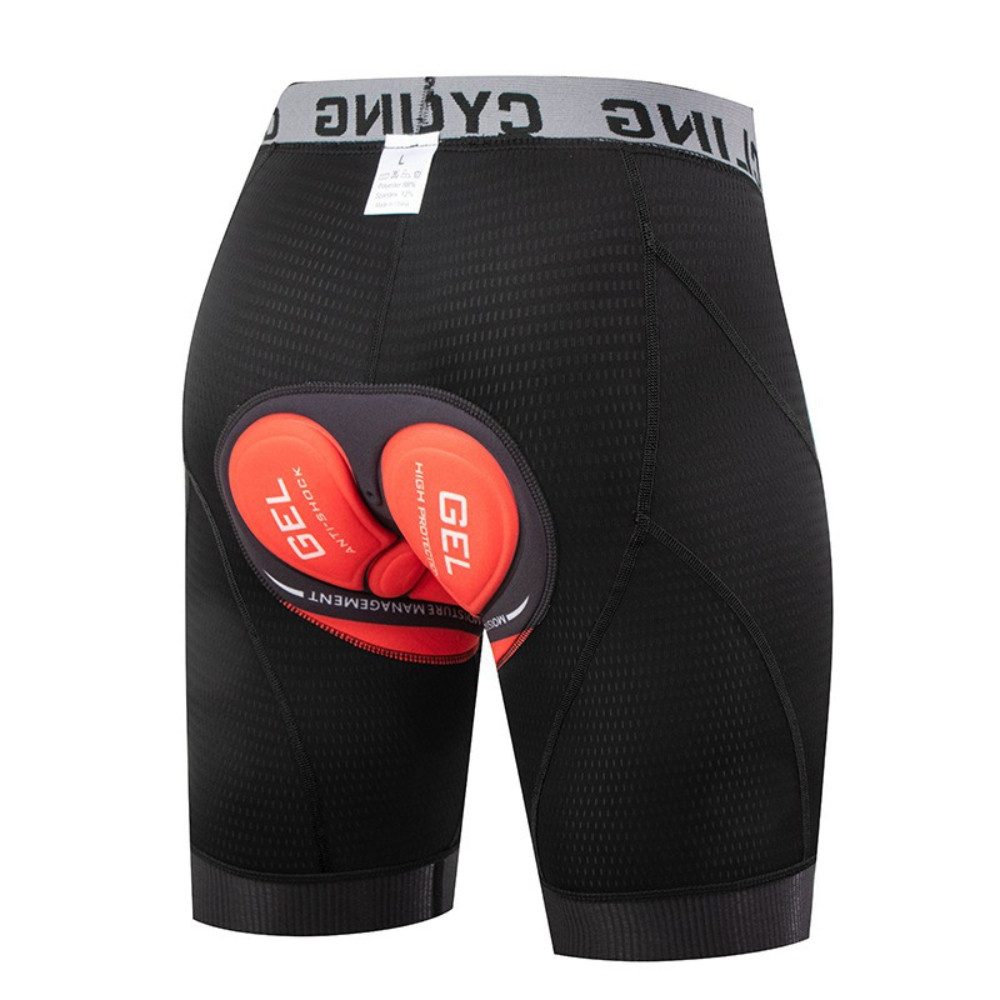 Blusmart Radlerhose Herren-Radunterwäsche-Shorts, 5D-gepolstert (Liner-Shorts mit rutschfesten Beingriffen, Stoßfest, atmungsaktiv, Schnelltrocknend, elastisch) Für Sport, Reiten, Fahrrad, Fahrrad, MTB