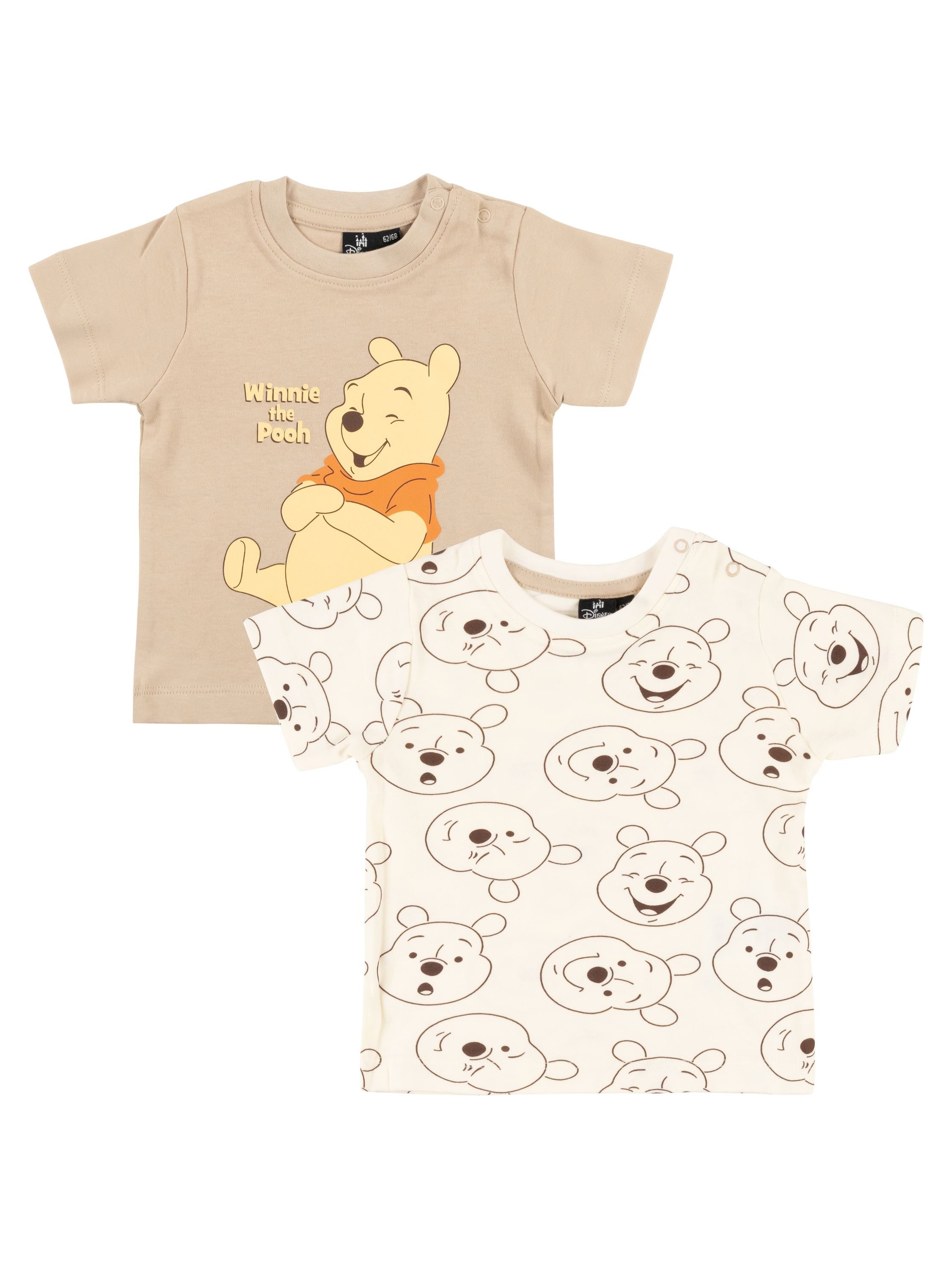United Labels® T-Shirt Disney Winnie Pooh Baby T-Shirt Shirt Kurzarm (2er Pack) süßes Winnie Pooh Design
