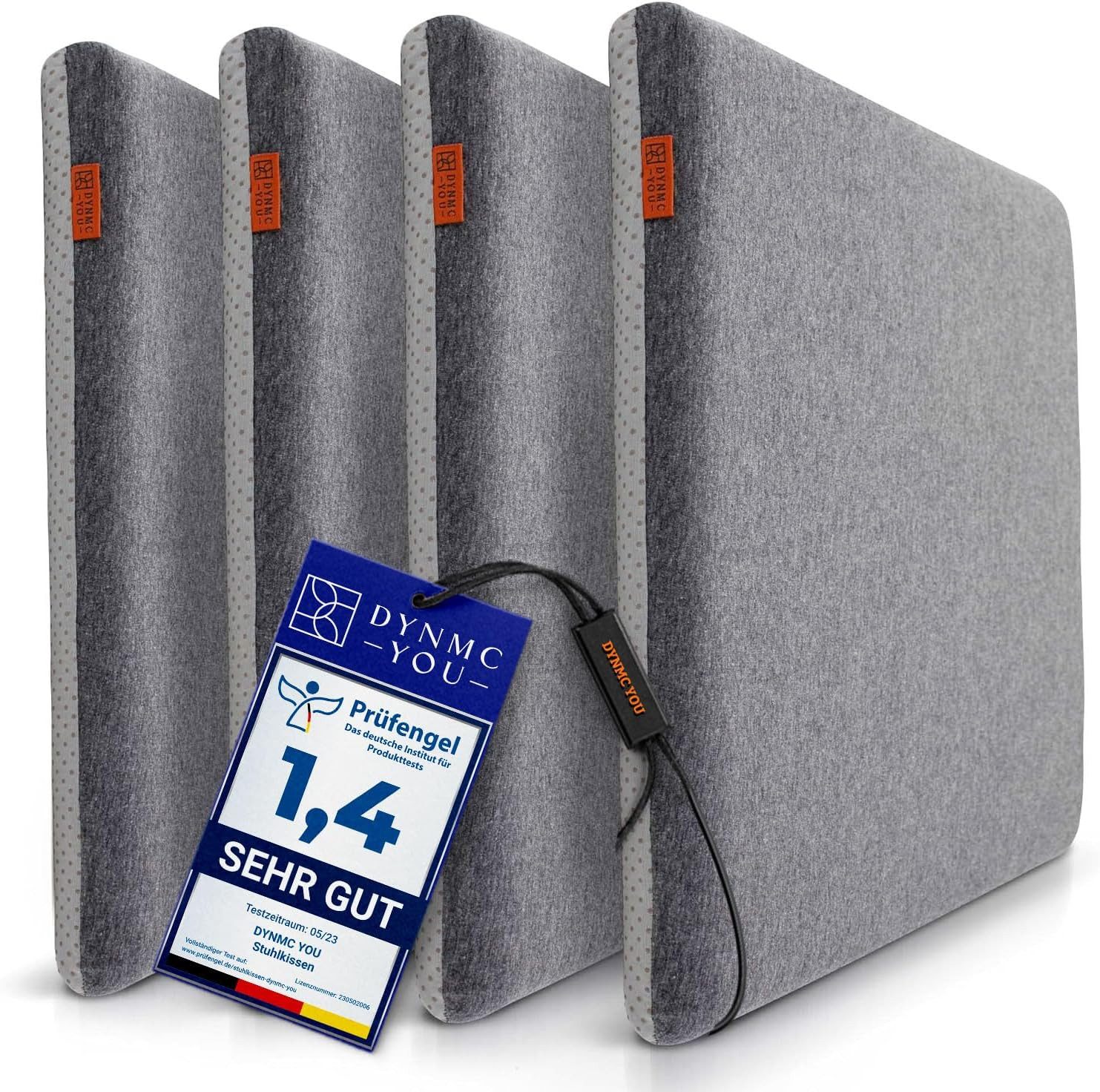 DYNMC you Sitzkissen Stuhlkissen 40x40 - Eckig Set Mittelhart, Sitzkissen B günstig online kaufen