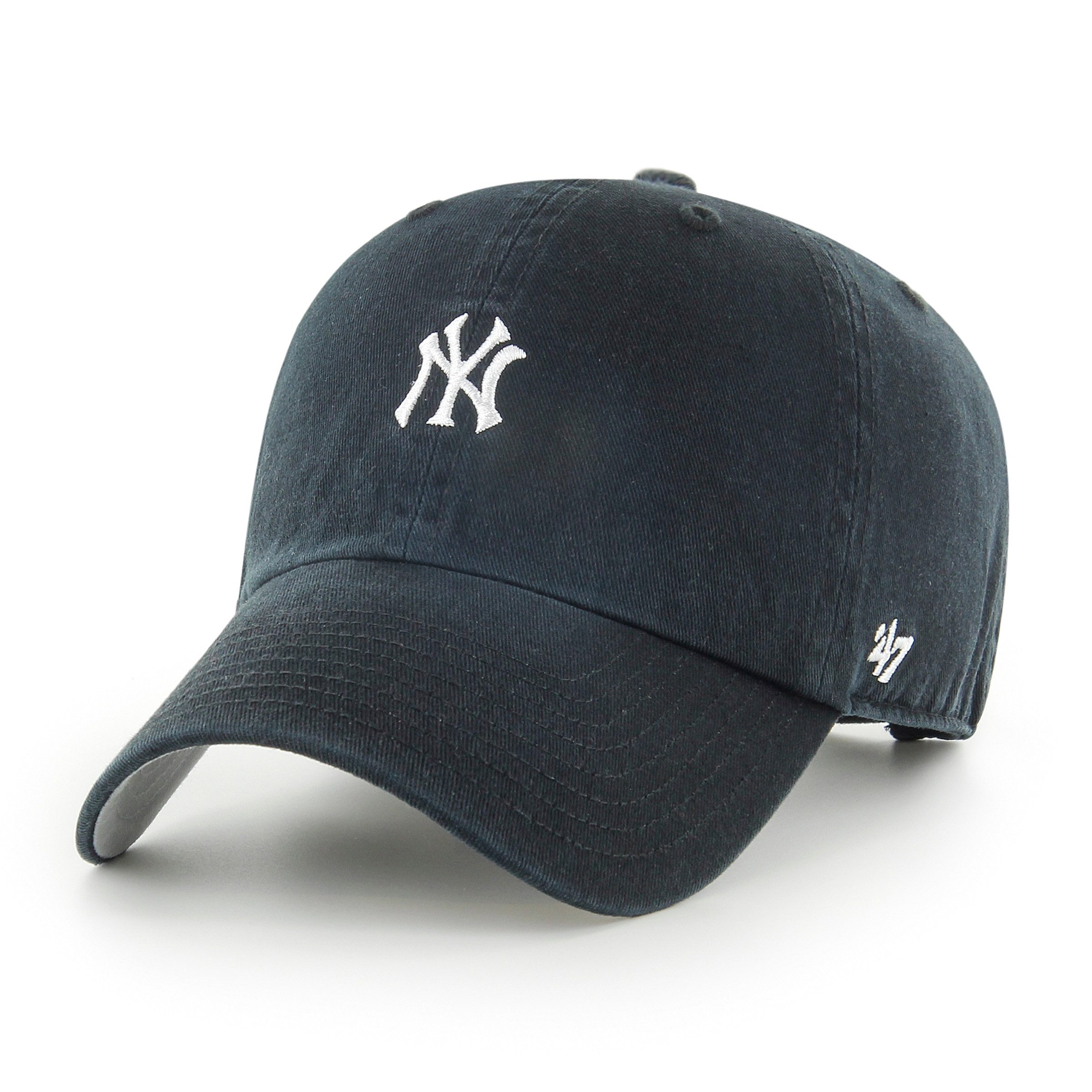 Baseball Cap '47 Brand Cap MLB New York Yankees BASE RUNNER 47 Clean Up Black (BKC)