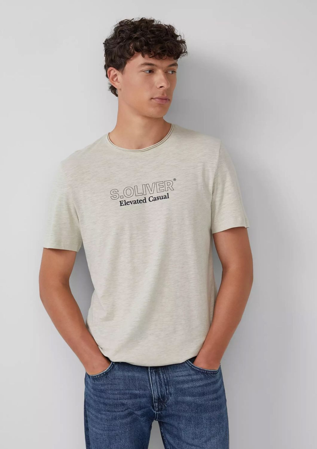 s.Oliver T-Shirt Basic Rundhals-Ausschnitt, mit Logo günstig online kaufen