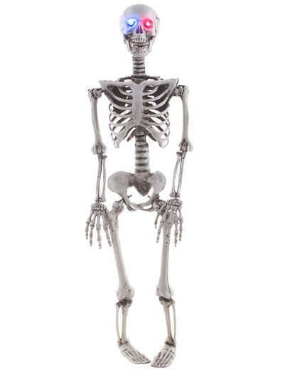 Funny Fashion Dekoobjekt Geister Skelett mit Licht - 89 cm, Halloween Tote