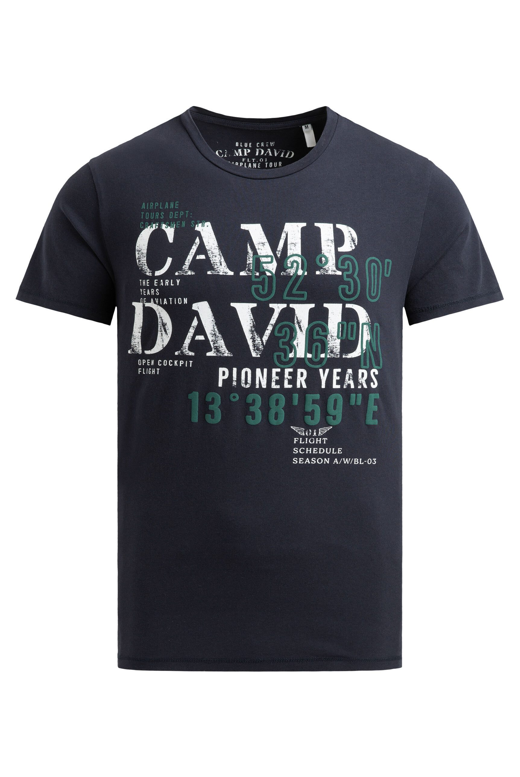 CAMP DAVID Rundhalsshirt aus Baumwolle günstig online kaufen