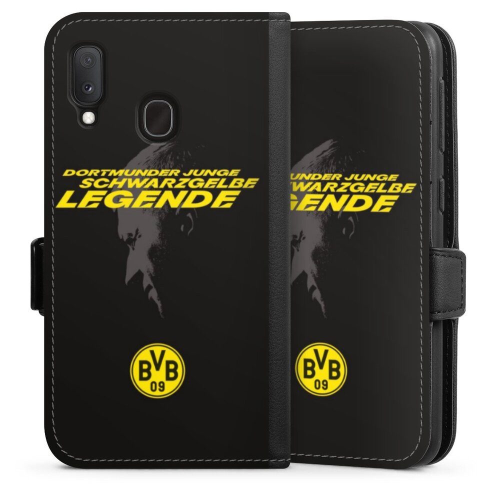DeinDesign Handyhülle Marco Reus Borussia Dortmund BVB Danke Marco Schwarzgelbe Legende, Samsung Galaxy A20e Hülle Handy Flip Case Wallet Cover