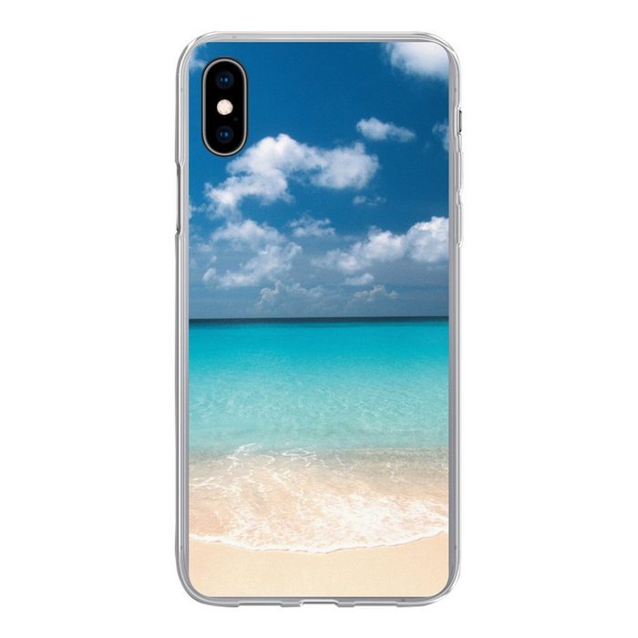 MuchoWow Handyhülle Sommer - Strand - Curaçao Handyhülle Apple iPhone Xs Max Smartphone-Bumper Print Handy