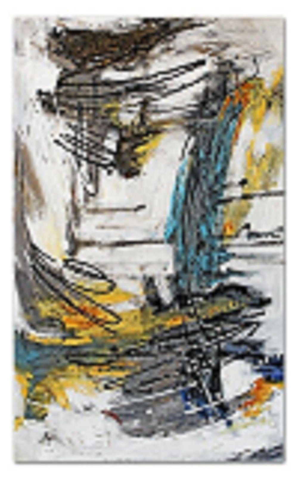 Abstrakt JVmoebel Bild Öl Ölbild Bilder Handarbeit Abstrakt G100129, Gemälde Rahmen