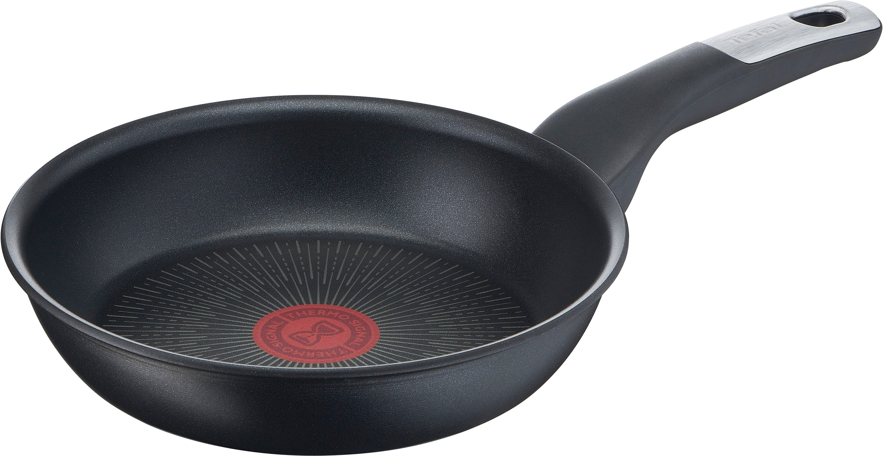 Tefal Bratpfanne Unlimited, Aluminium (1-tlg), kratzfest, Induktionspfanne, Temperaturanzeiger, Made In France