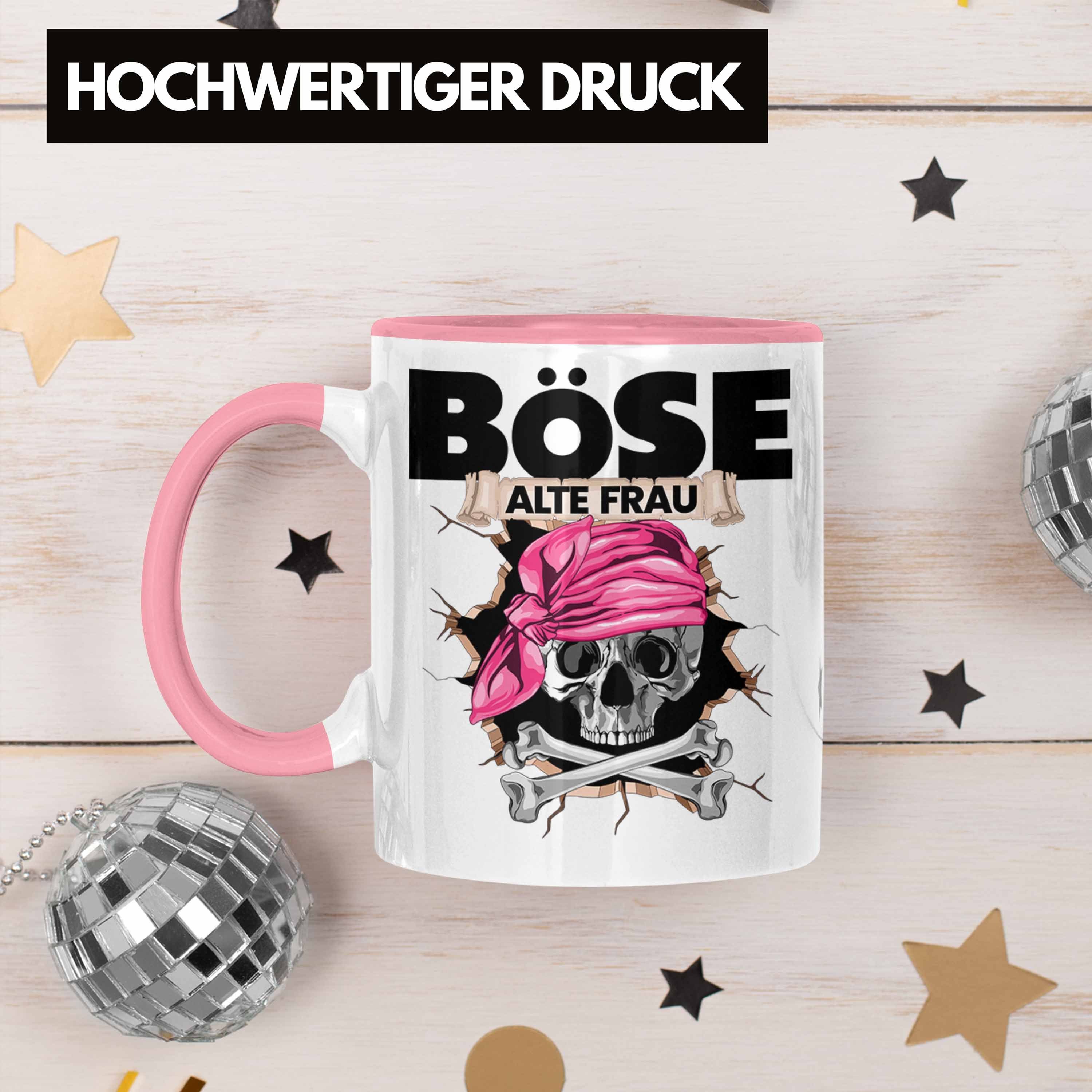 Geschenkidee Frauen Rosa Alte Geschenk Tasse Tasse Frau Böse Kaffee-B Trendation für Piratin