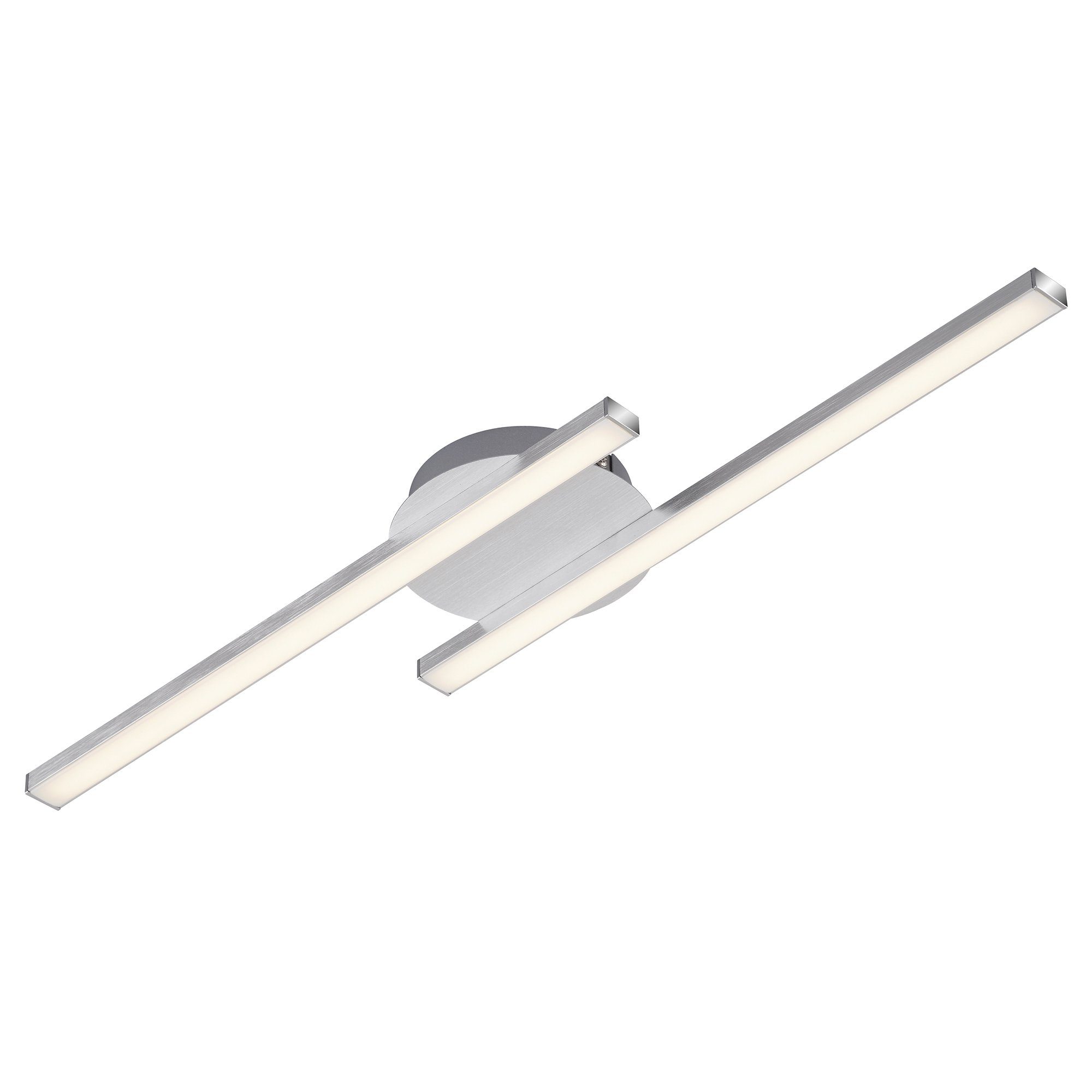 Briloner Leuchten LED Deckenleuchte 3257-029, LED fest verbaut, Warmweiß, Deckenlampe Flurlampe 1200lm 3000K 12W 55,4x12x4cm