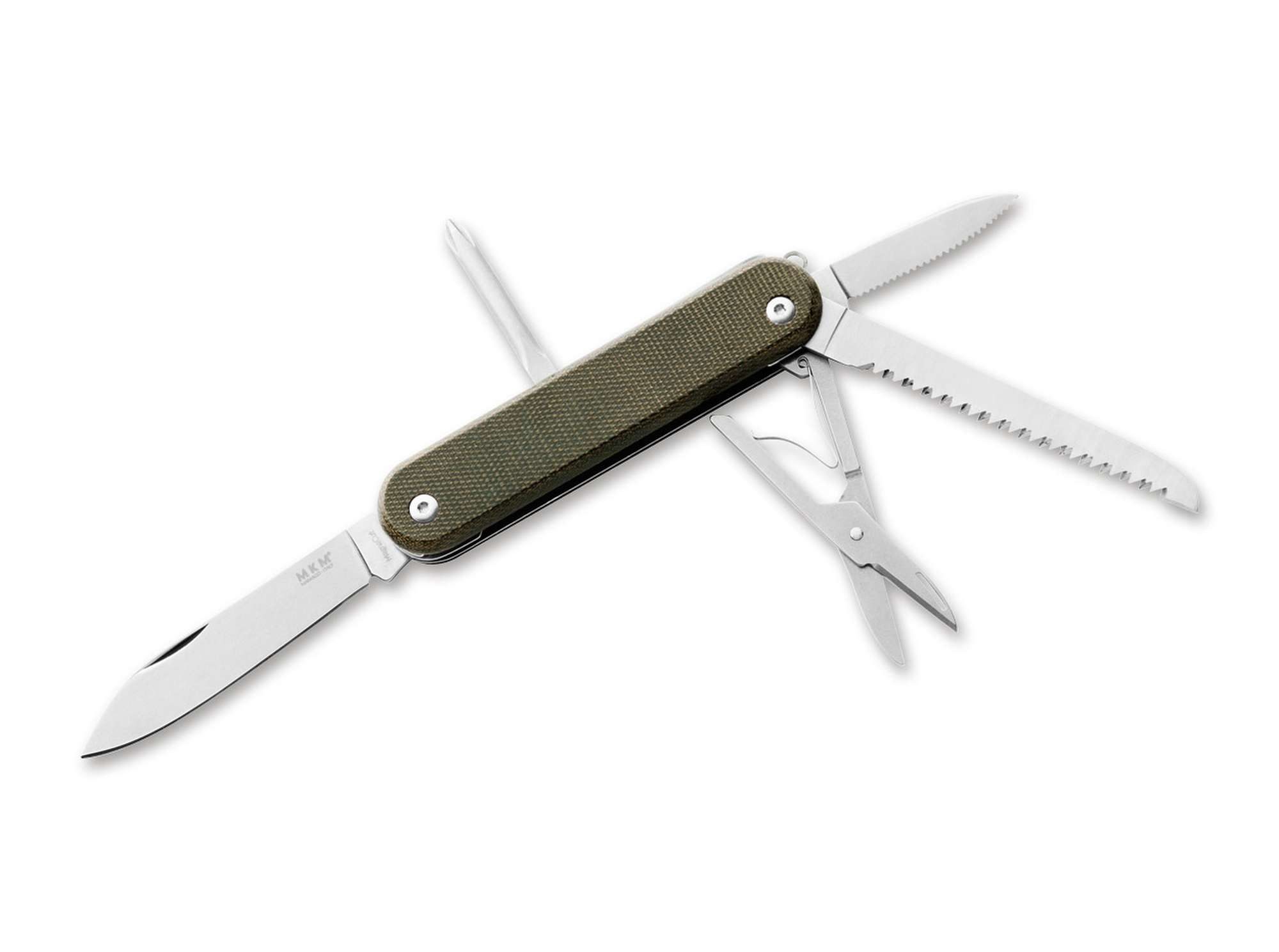 MKM Taschenmesser Taschenmesser Malga 5 MagnaCut Micarta Green