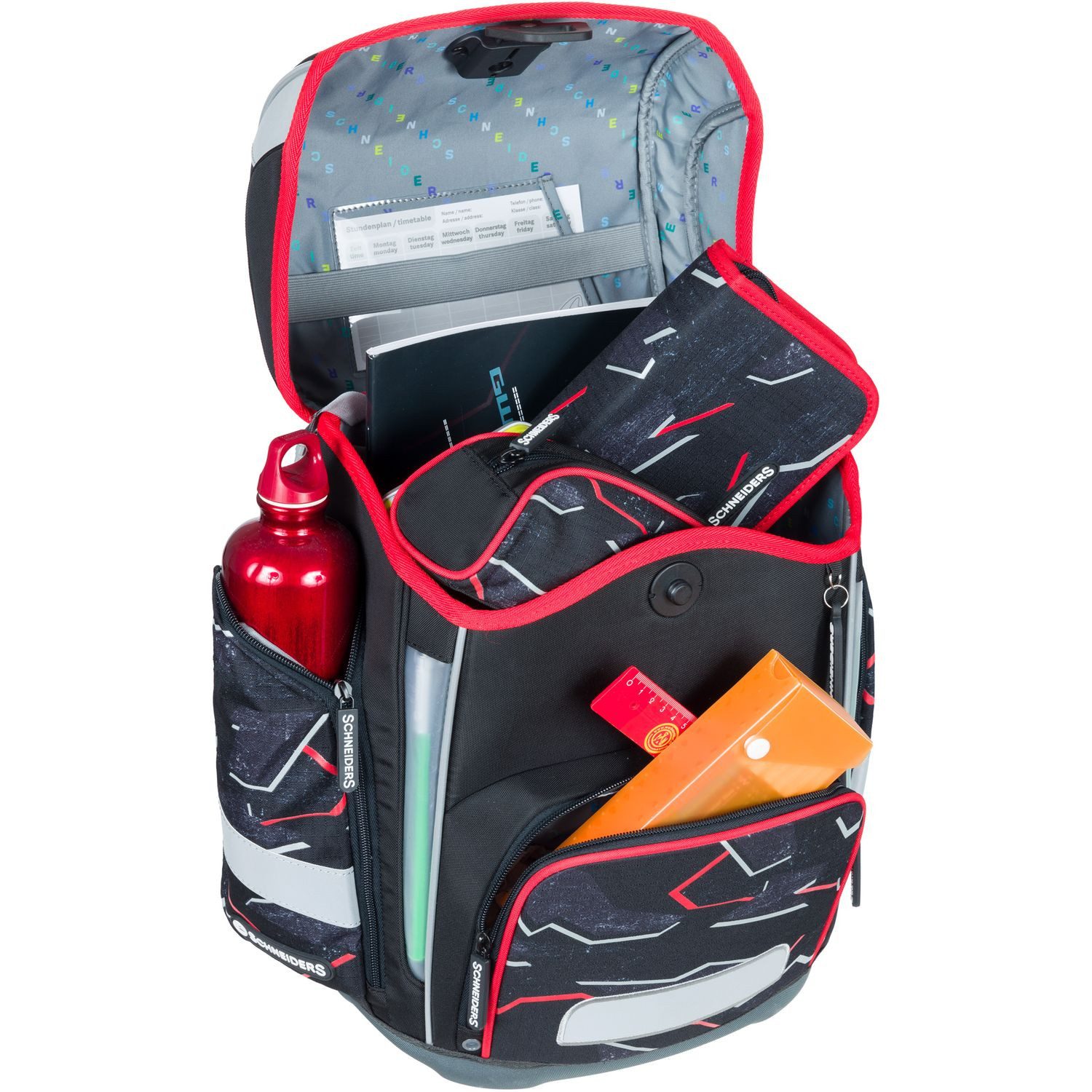 Schneiders Vienna Schulranzen Ergolite Set 9-tlg. Dragon Hero