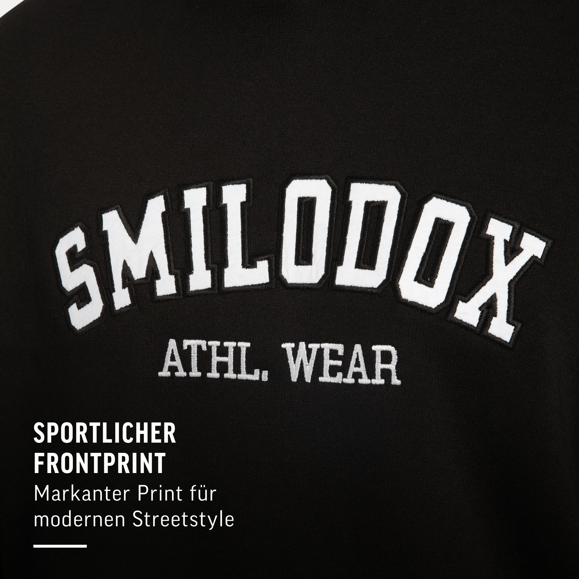 Hoodie Kayson, Oversize Kapuzenpullover, Frontprint, große Kapuze Sweatshirt