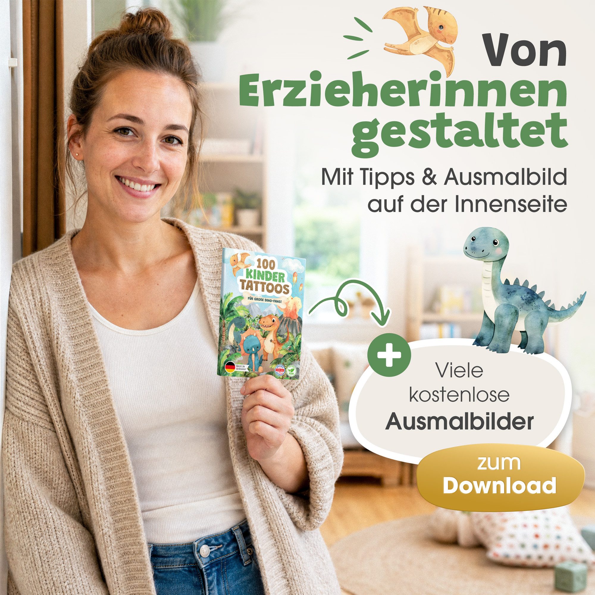 Eulentaler Kindertattoo I 100x hautfreundliche Kindertattoos I Von Pädagogen empfohlen, [Dermatest: Sehr Gut] Made in Germany, I Geburtstagsmitgebsel + Ausmalbi – Bild 4 von 5